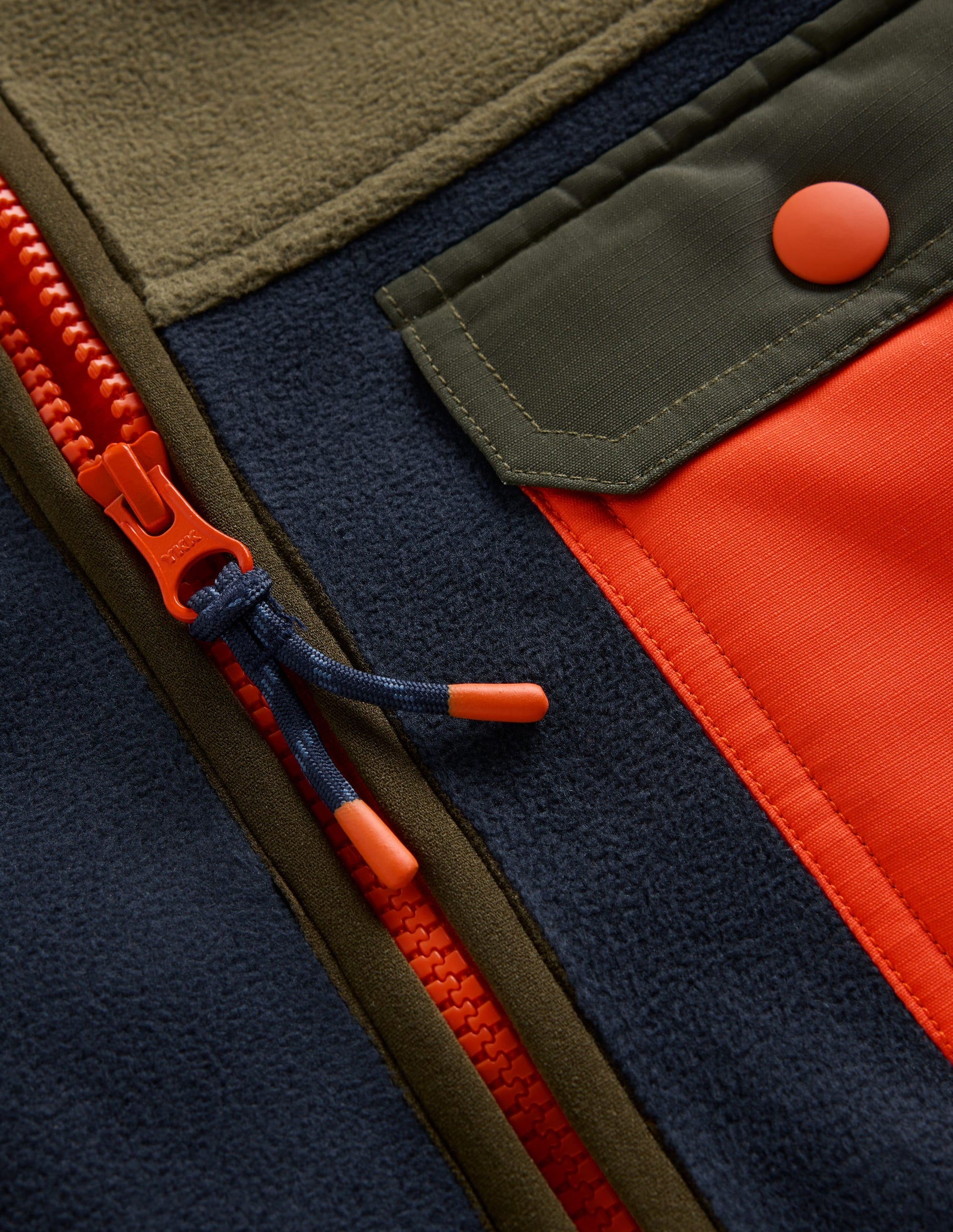 Cosy Windproof Fleece-Khaki-5