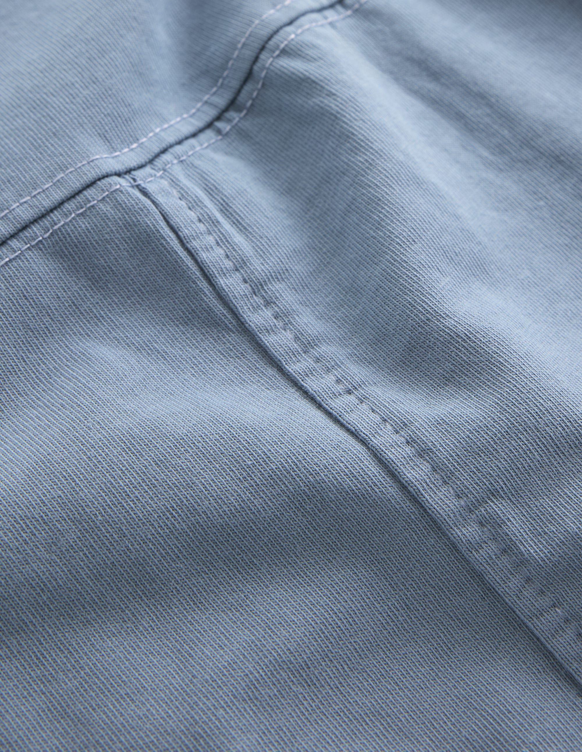 Relaxed Seam Detail T-shirt-French Blue - Image 3
