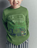 Stacking Superstitch T-shirt-DILL RECYCLE TRUCKS
