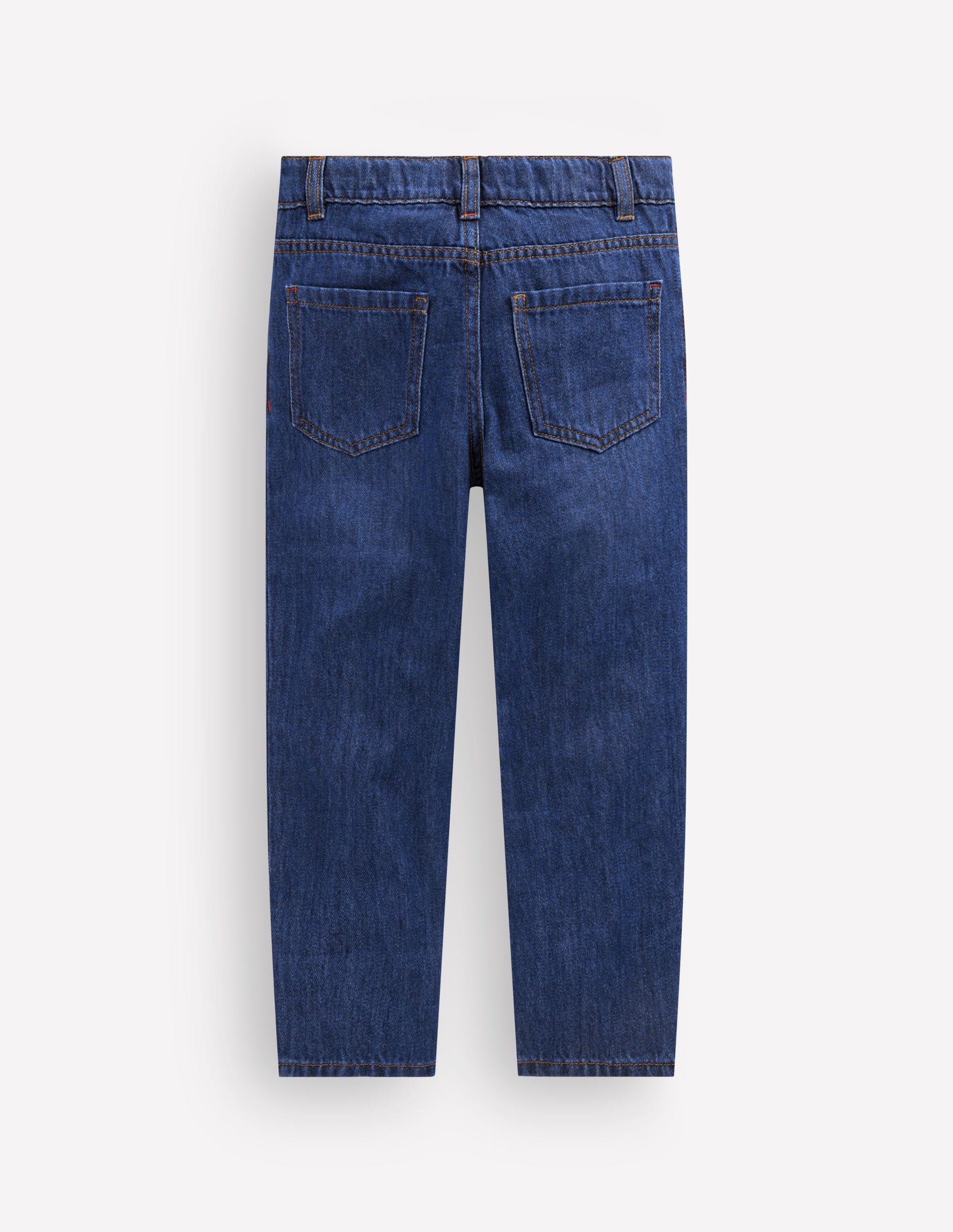 Regular Straight Jeans-MID WASH-2