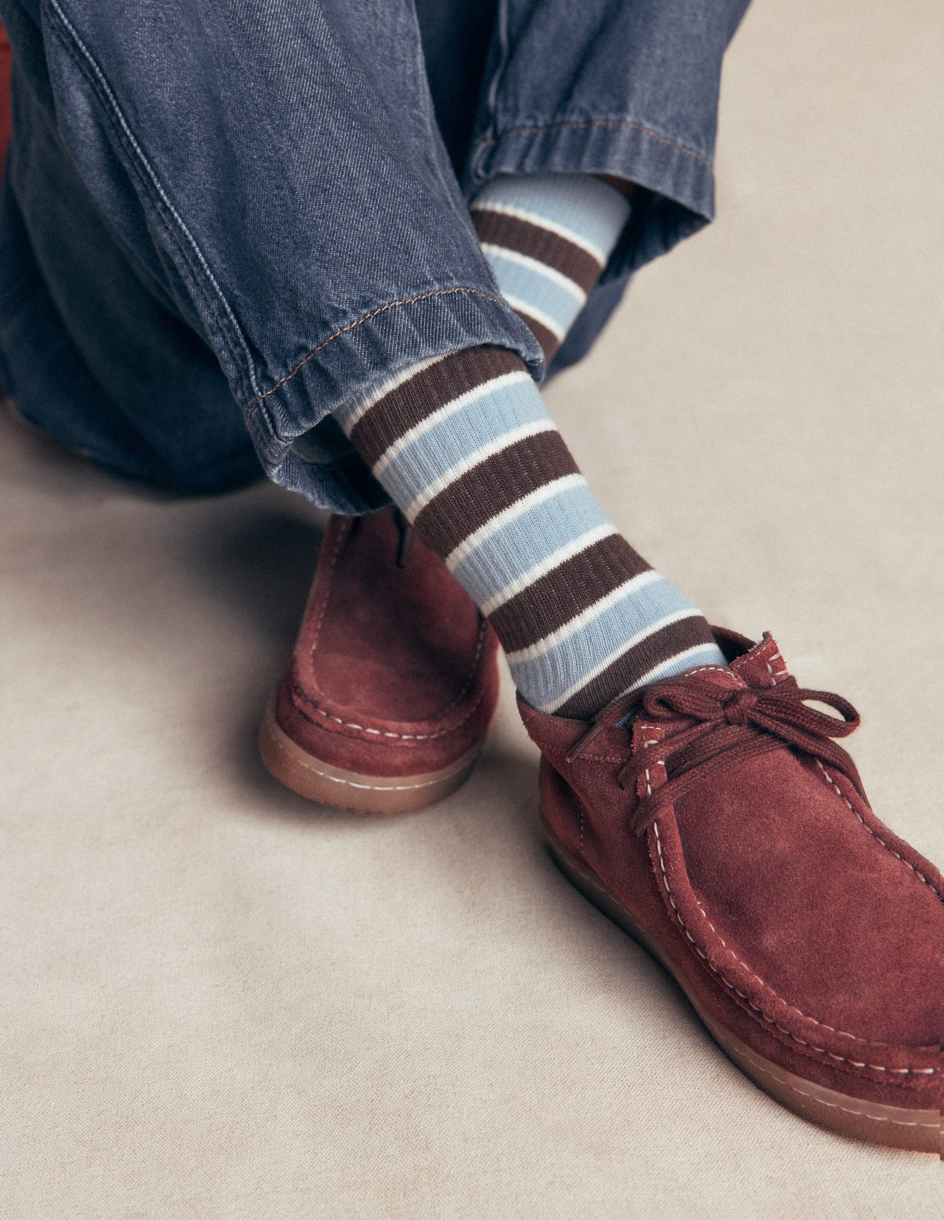 Suede Moccasin Shoe-Woodland Brown-1