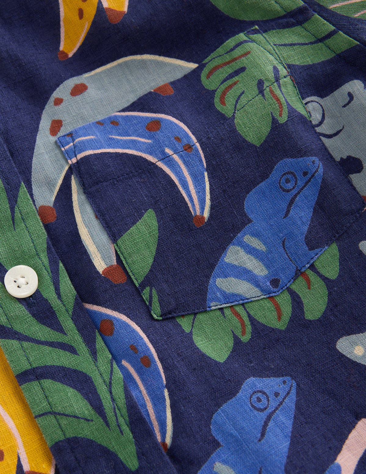 Cotton Linen Shirt-Multi Chameleon - Image 3
