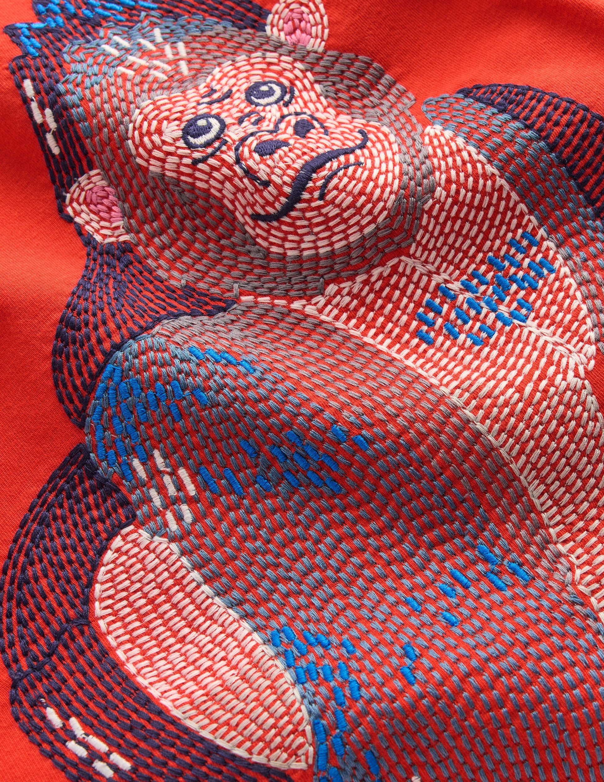 Superstitch T-Shirt-Vermillion Orange Gorilla-3