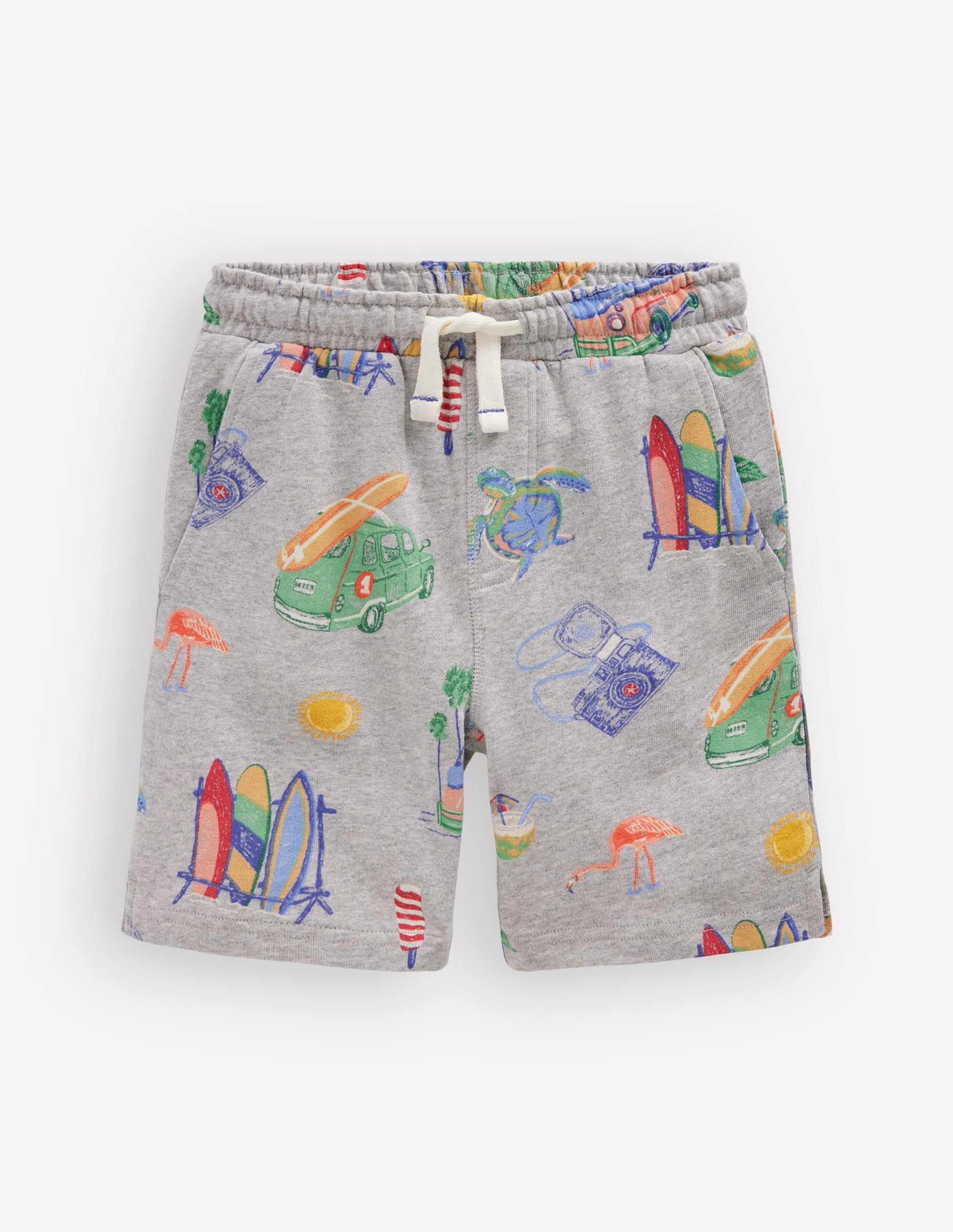 Printed Shorts-Chambray Holiday-2