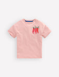 Front & Back Printed T-shirt-Vintage Pink Chillis