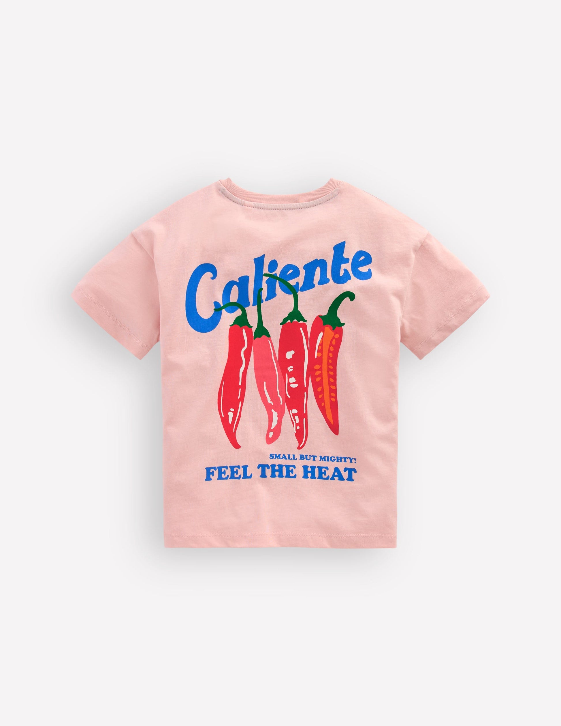 Front & Back Printed T-shirt-Vintage Pink Chillis-2