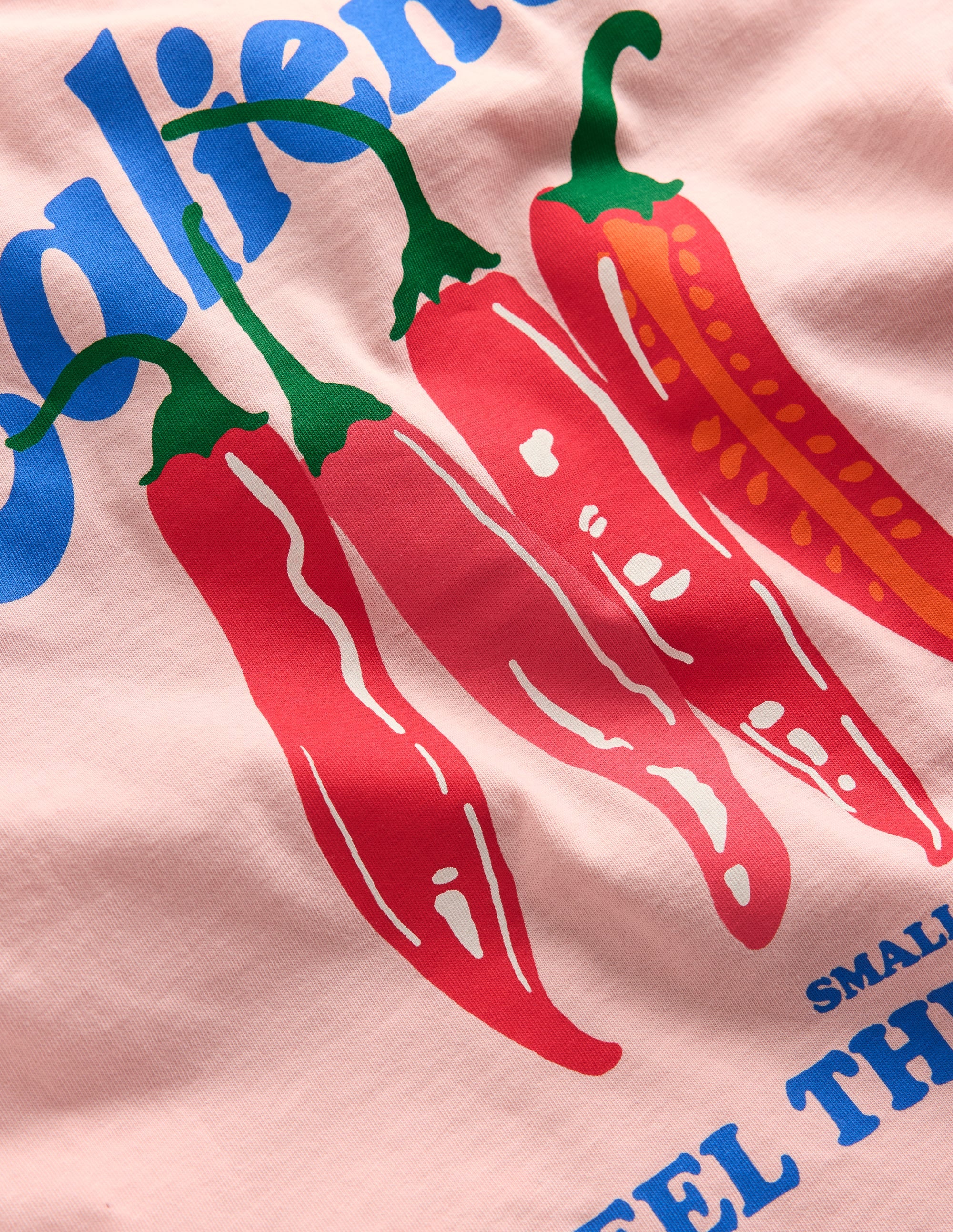 Front & Back Printed T-shirt-Vintage Pink Chillis - Image 3