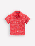 Double Cloth Shirt-Cayenne Embroidery