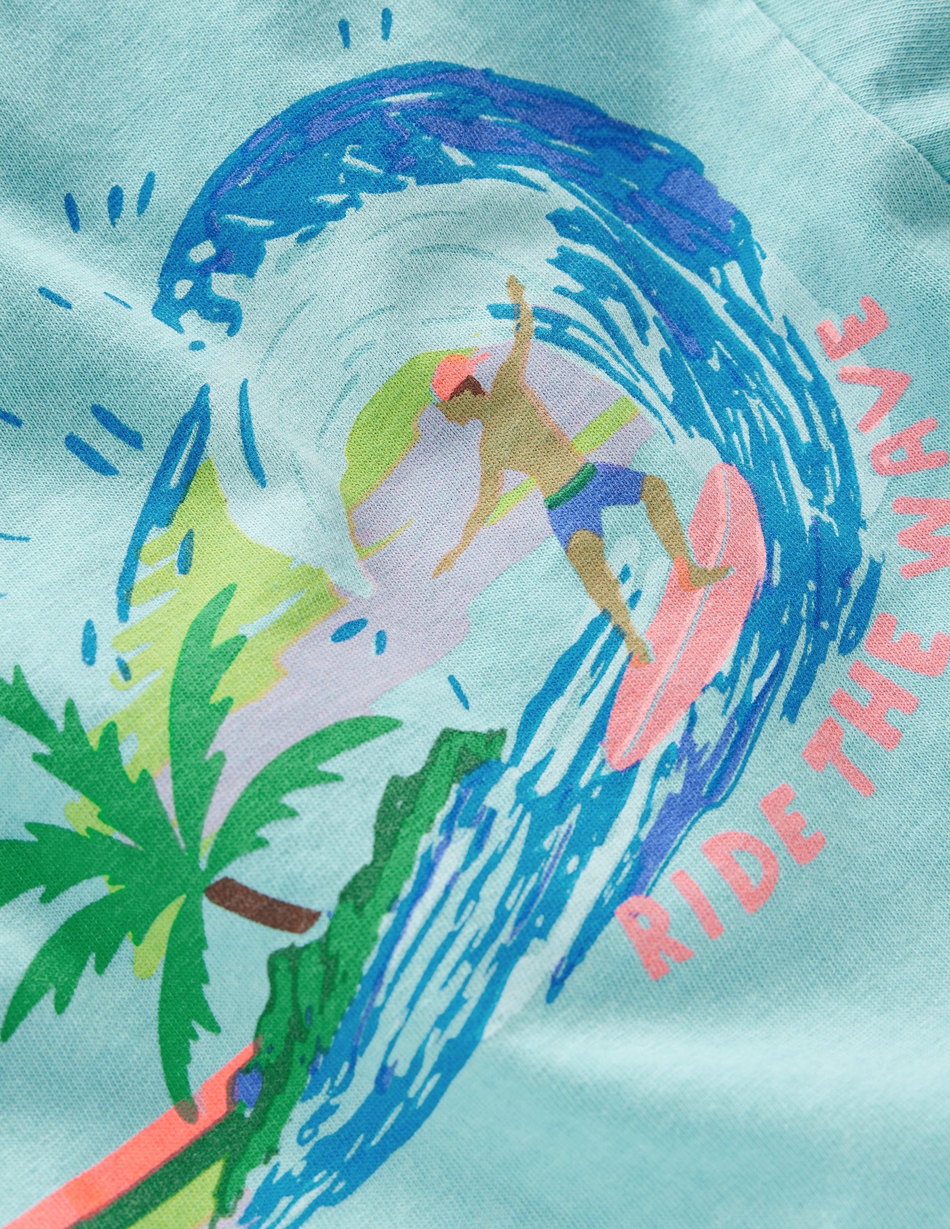 Relaxed Graphic T-shirt-Nile Blue Surf-3