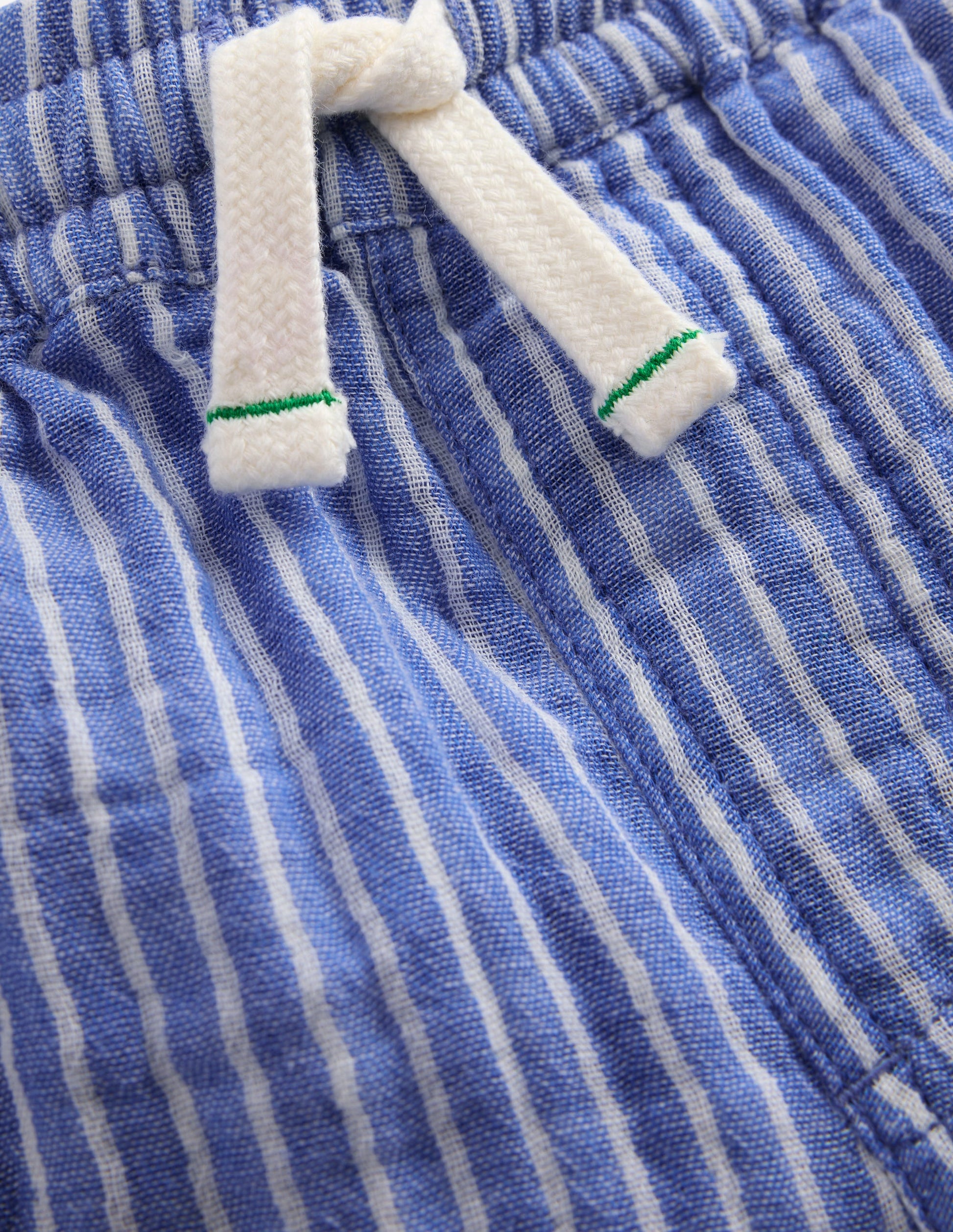 Double Cloth Shorts-Ticking Stripe-5