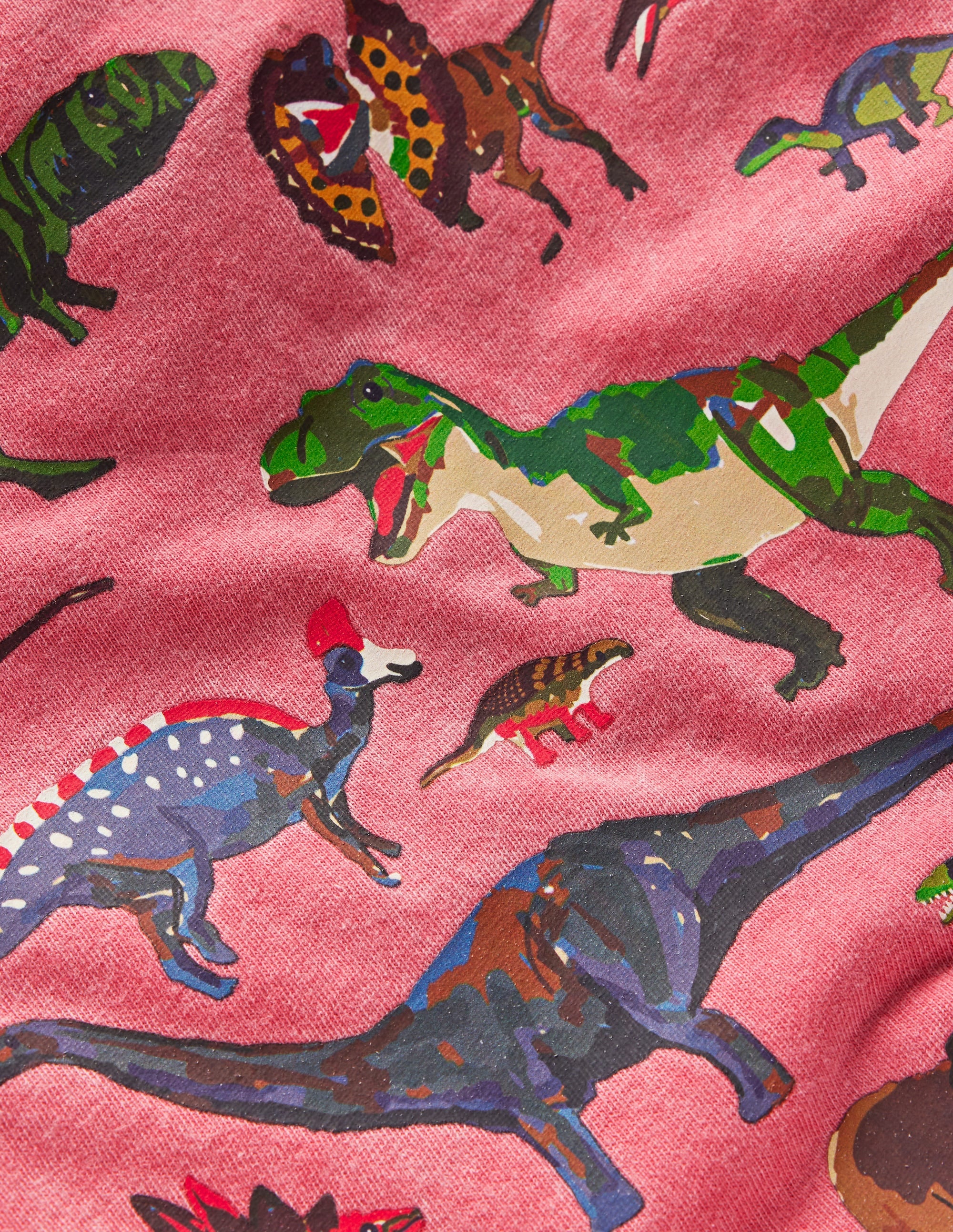 Vintage Wash Graphic T-shirt-Red Dino - Image 4