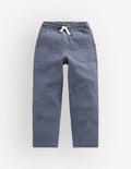 Double Cloth Summer Trouser-North Sea Blue