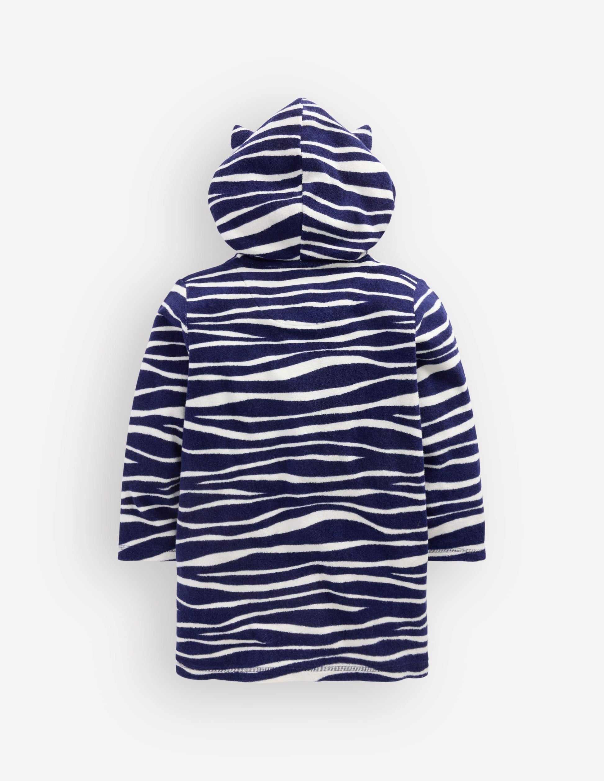 Fun Towelling Zip-up Throw On-Zebra-4