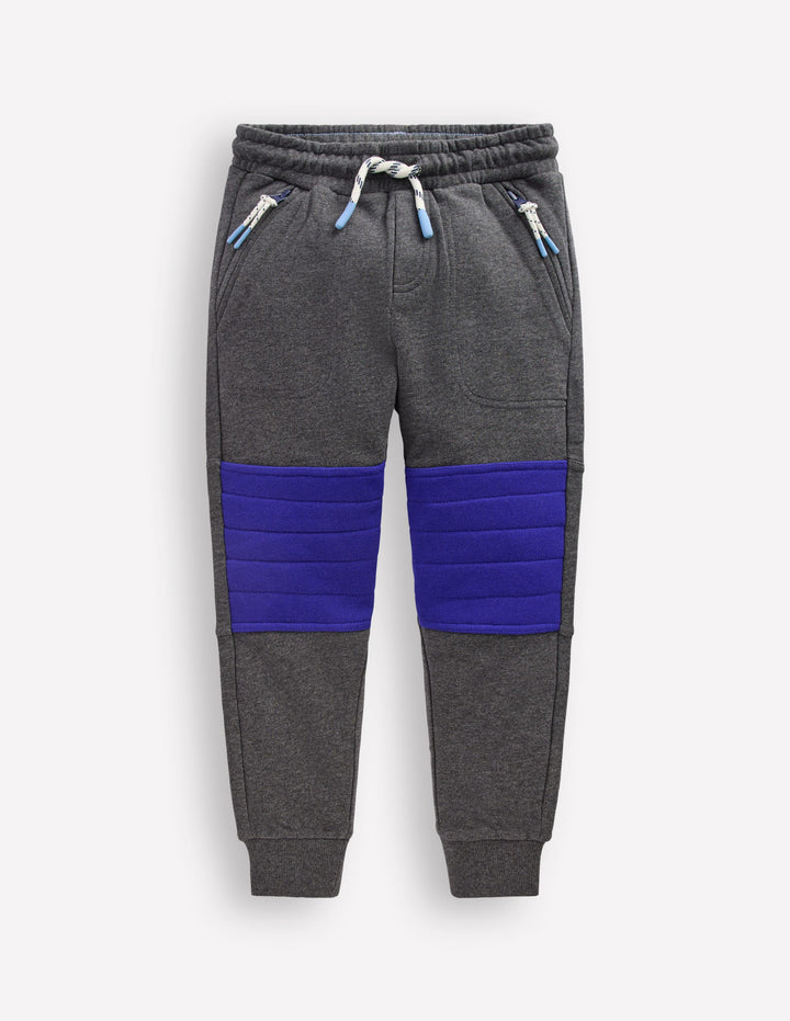 Warrior Knee Joggers-Grey Quilted Knee