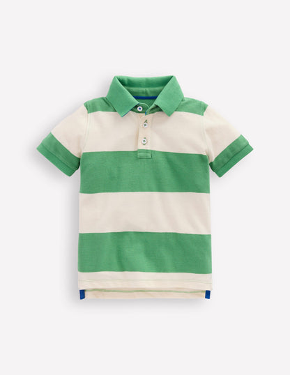 Piqué Polo Shirt-MING GREEN / COCONUT MILK-1