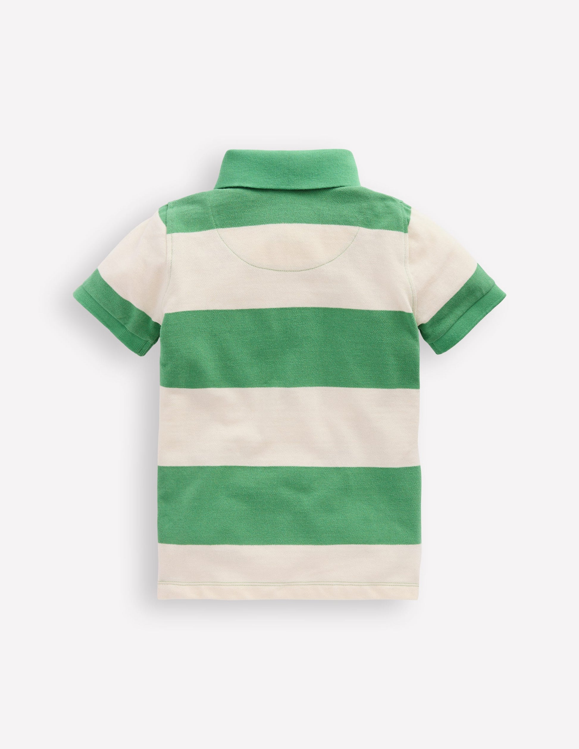 Piqué Polo Shirt-MING GREEN / COCONUT MILK-2