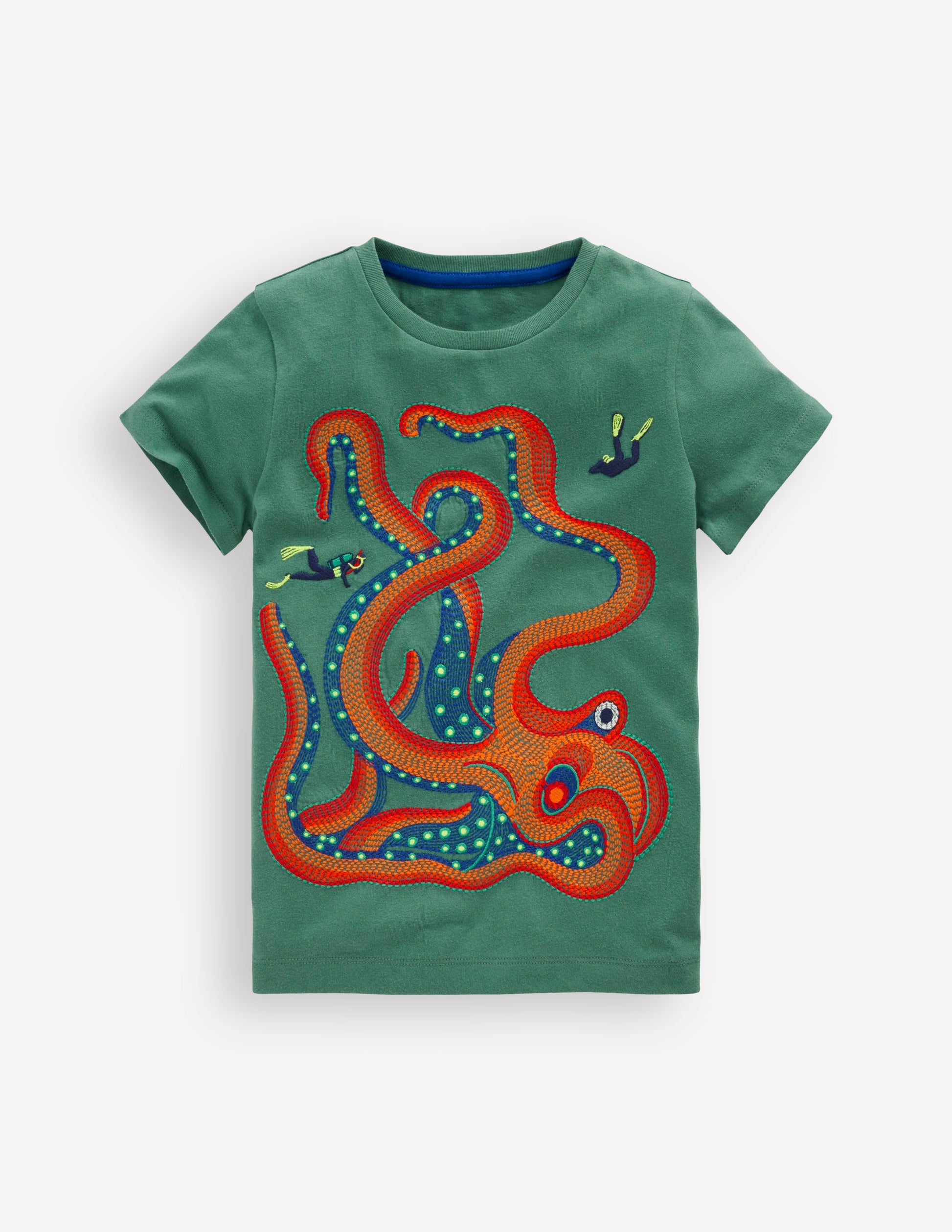 Superstitch T-Shirt-Spruce Green Octopus-1