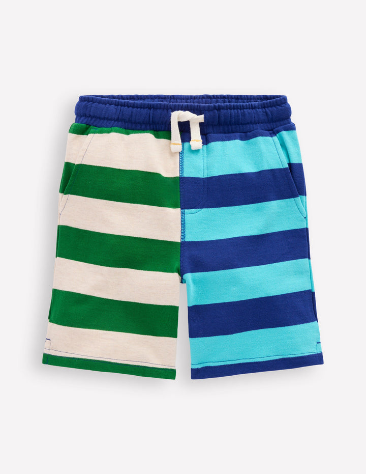 Printed Shorts-Hotch Stripe