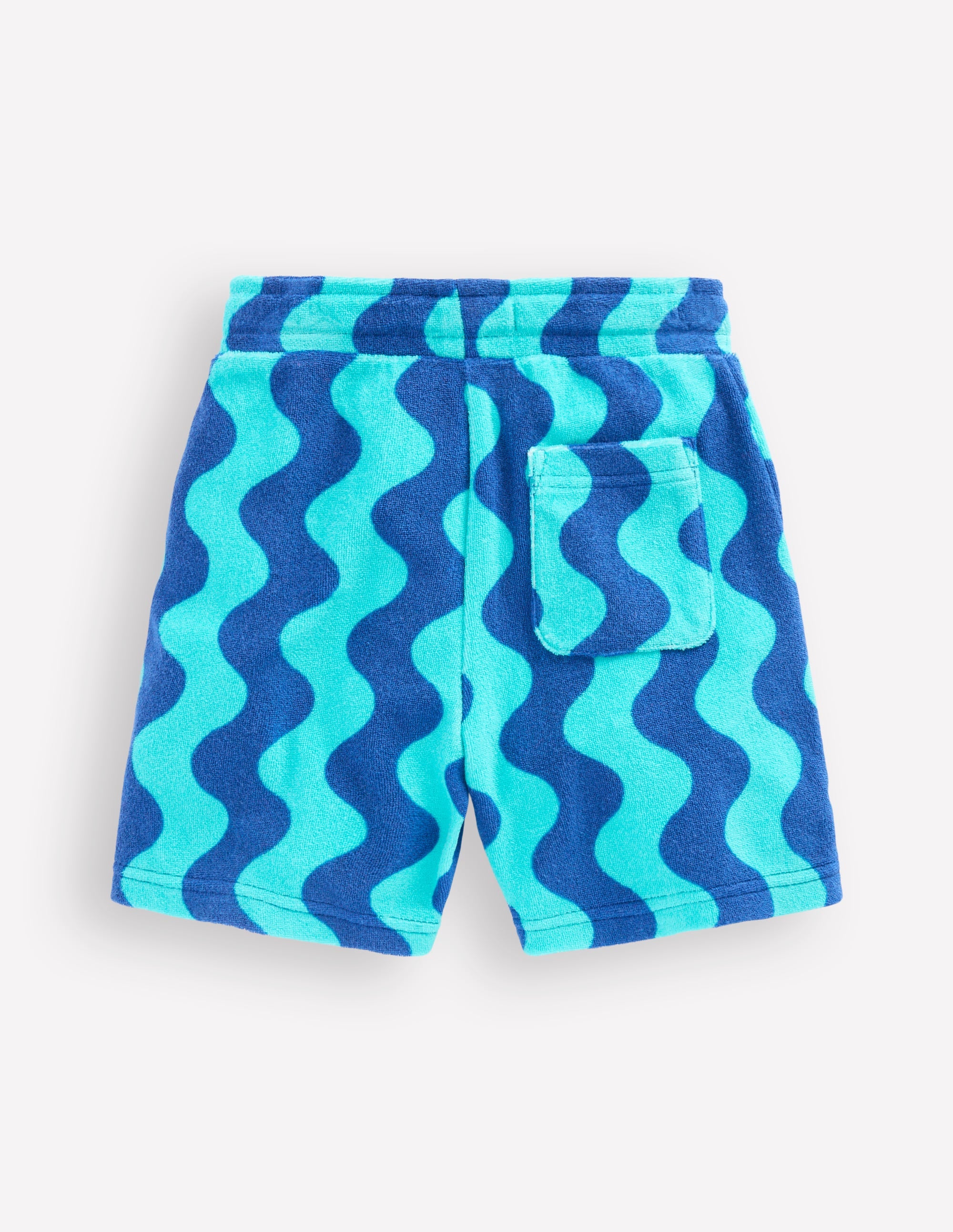 Towelling Shorts-Sapphire Blue Wave - Image 2
