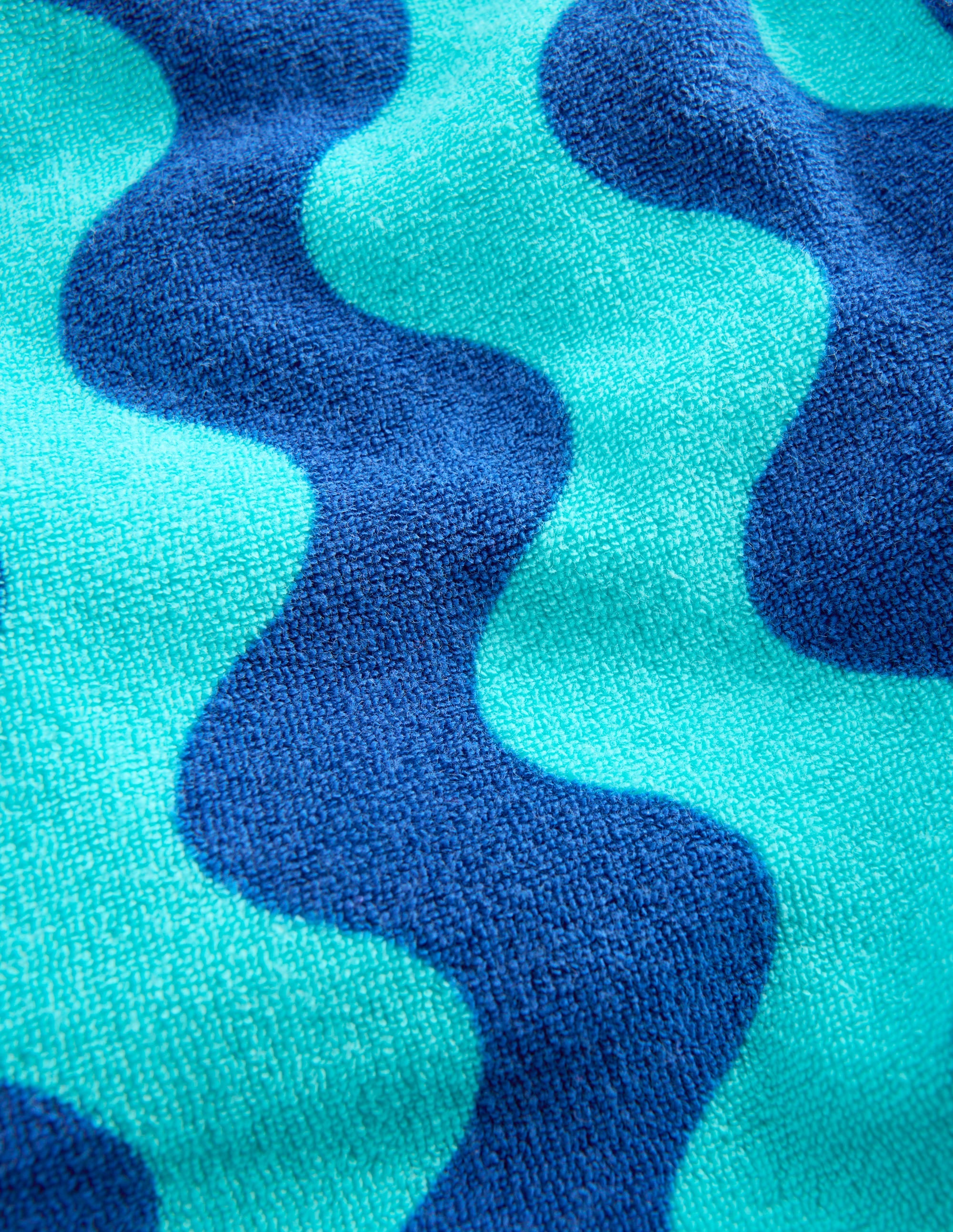 Towelling Shorts-Sapphire Blue Wave - Image 3