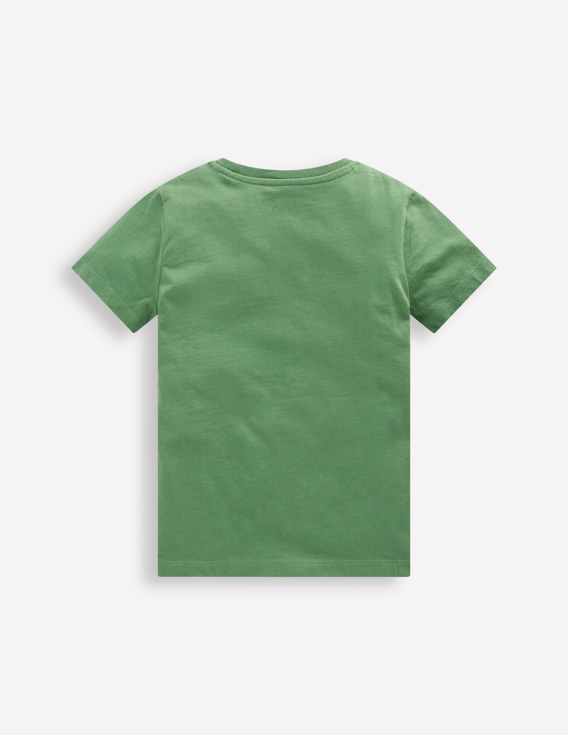 Short Sleeve Appliqué T-shirt-Willow Green Race Car-2