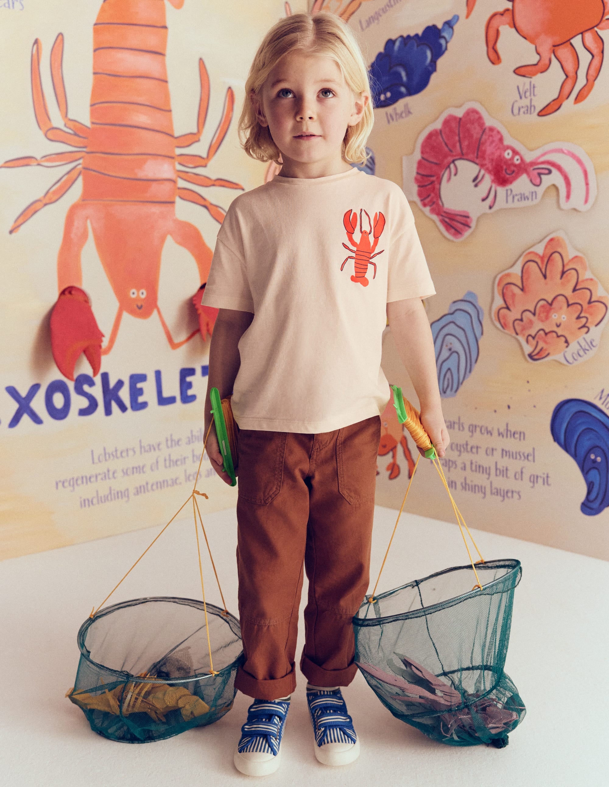 Front & Back Printed T-shirt-Oatmeal Crustaceans - Image 5