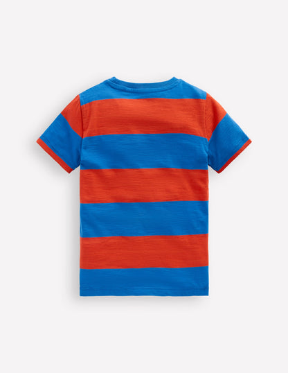 Everyday Short Sleeve T-Shirt-AURORA RED / DIRECTOIRE BLUE-2