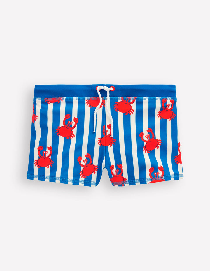 Swim Trunks-Soft Ivory Crab