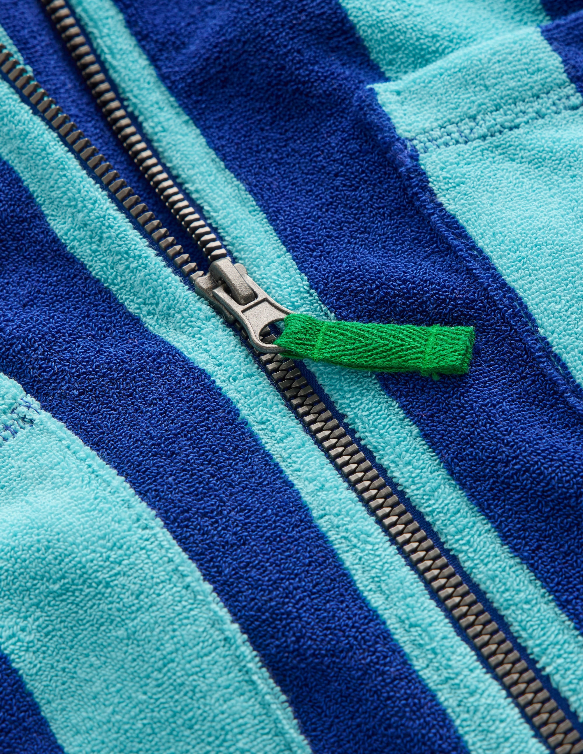 Towelling Zip-Up Throw-On-Hotch Stripe - Image 3