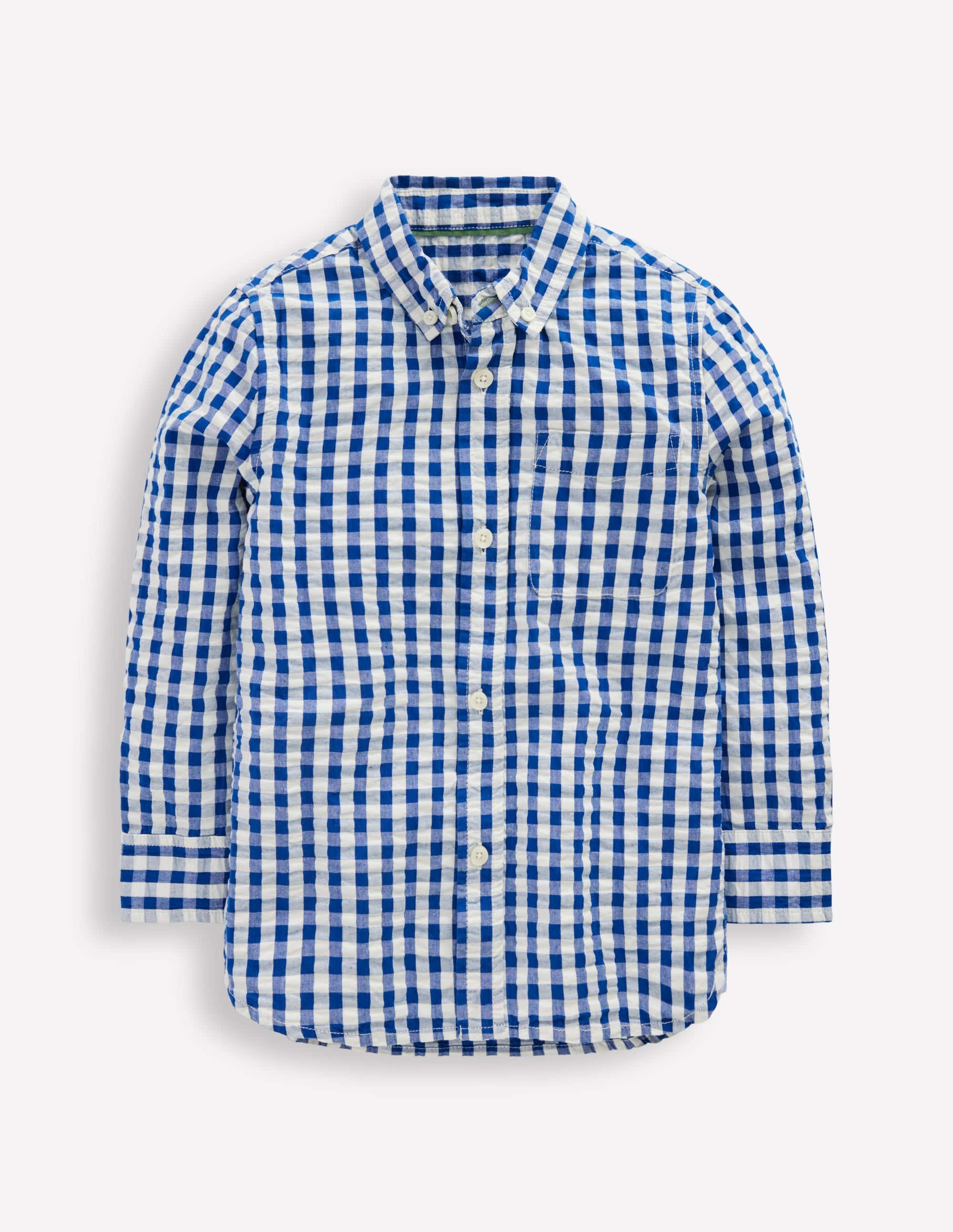 Cotton Shirt-Blue Gingham - Image 2