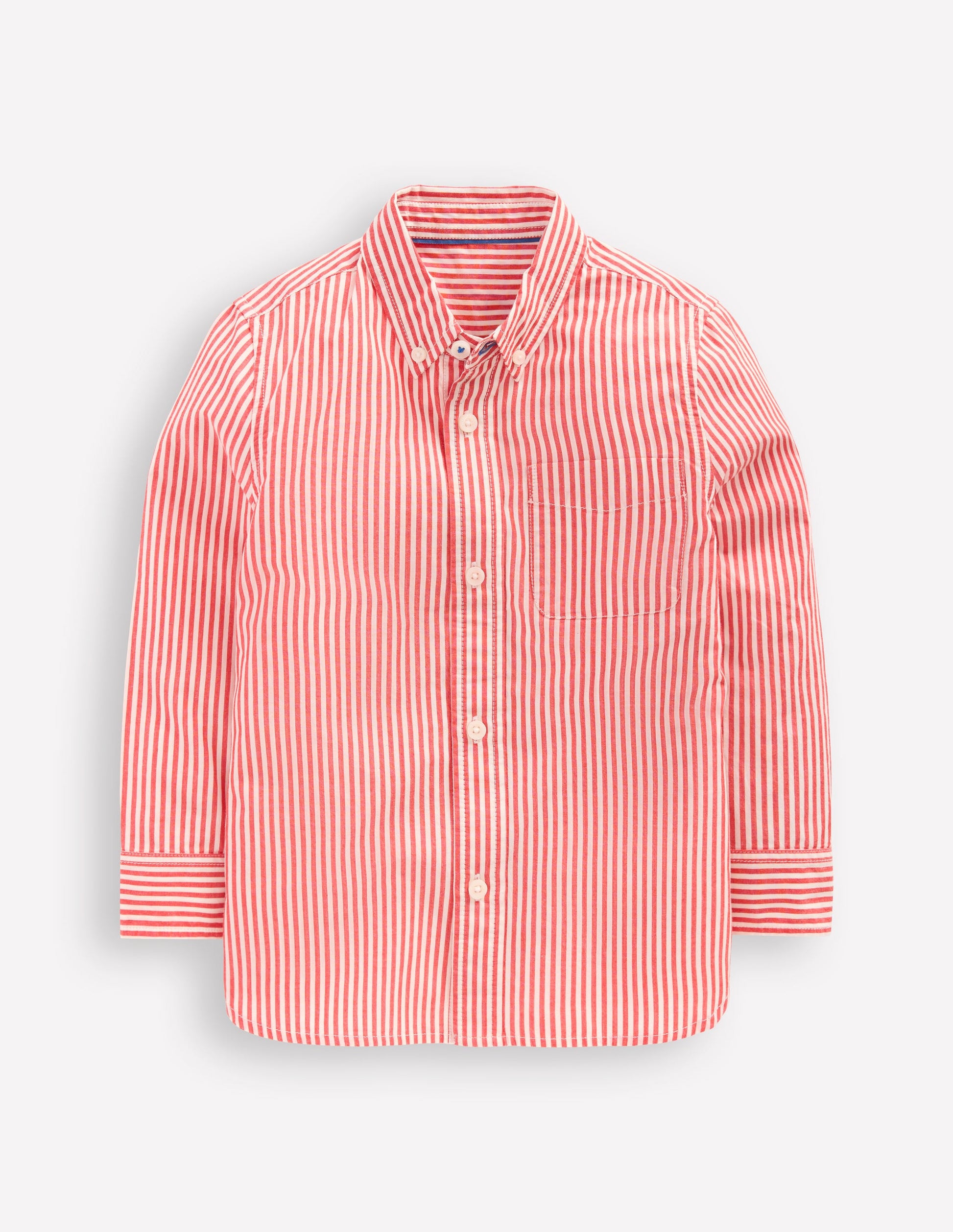 Cotton Shirt-Red Ticking-4