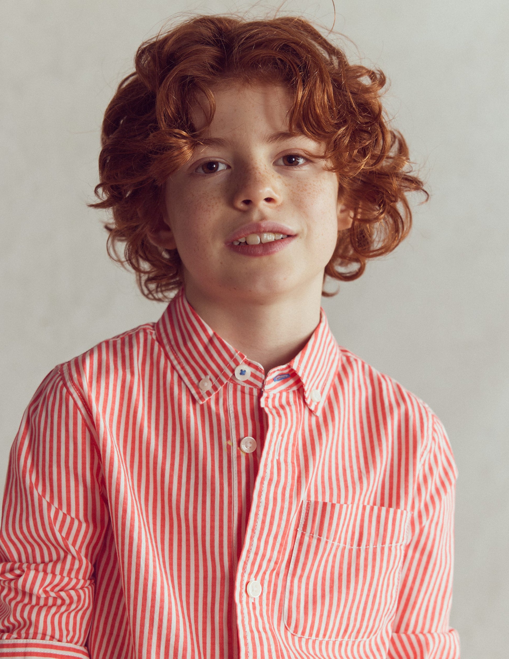 Cotton Shirt-Red Ticking-2