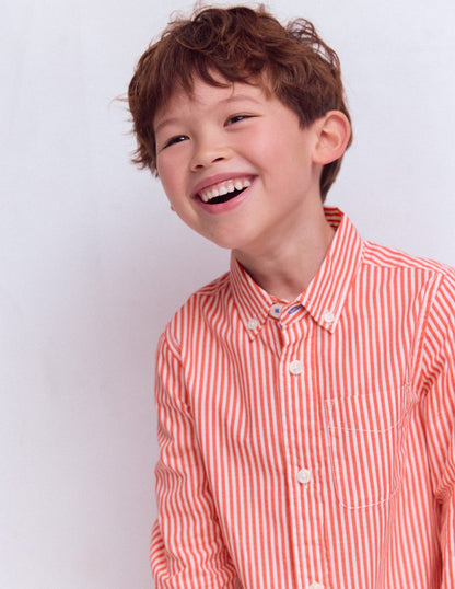 Cotton Shirt-Red Ticking-3