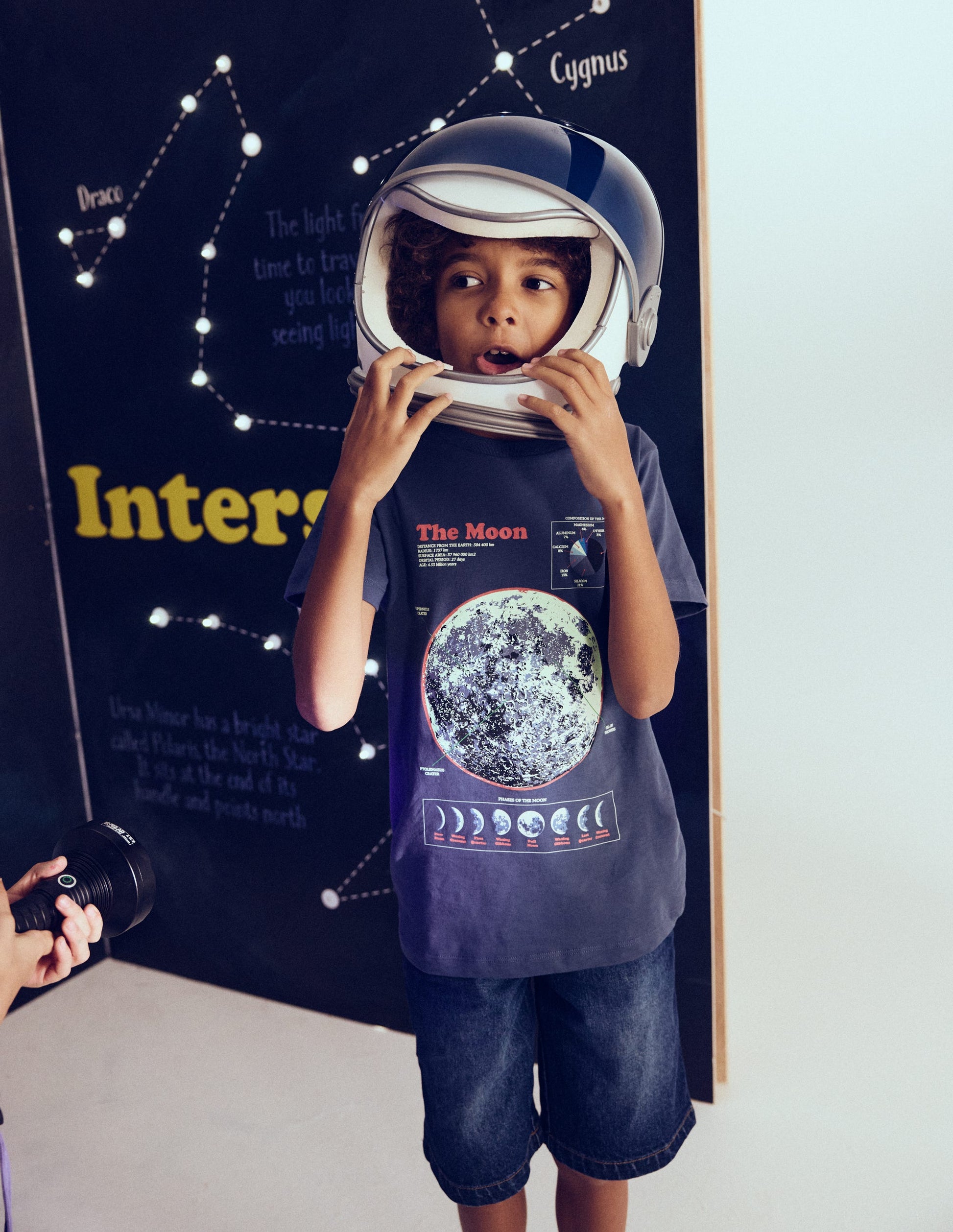 Glow-In-The-Dark T-shirt-Robot Blue Marl Moon-4