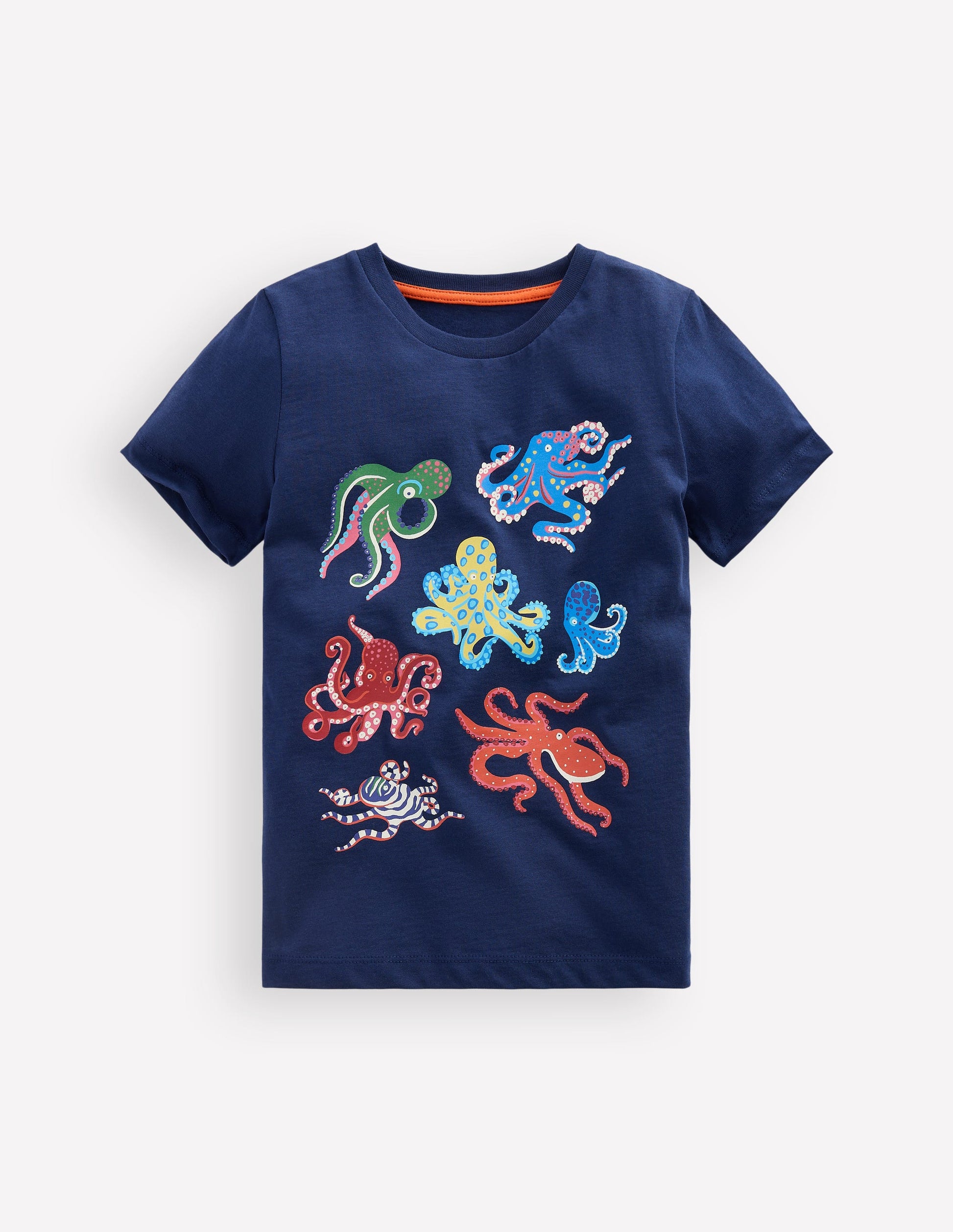 Glow-In-The-Dark T-shirt-Medieval Blue Octopus-1