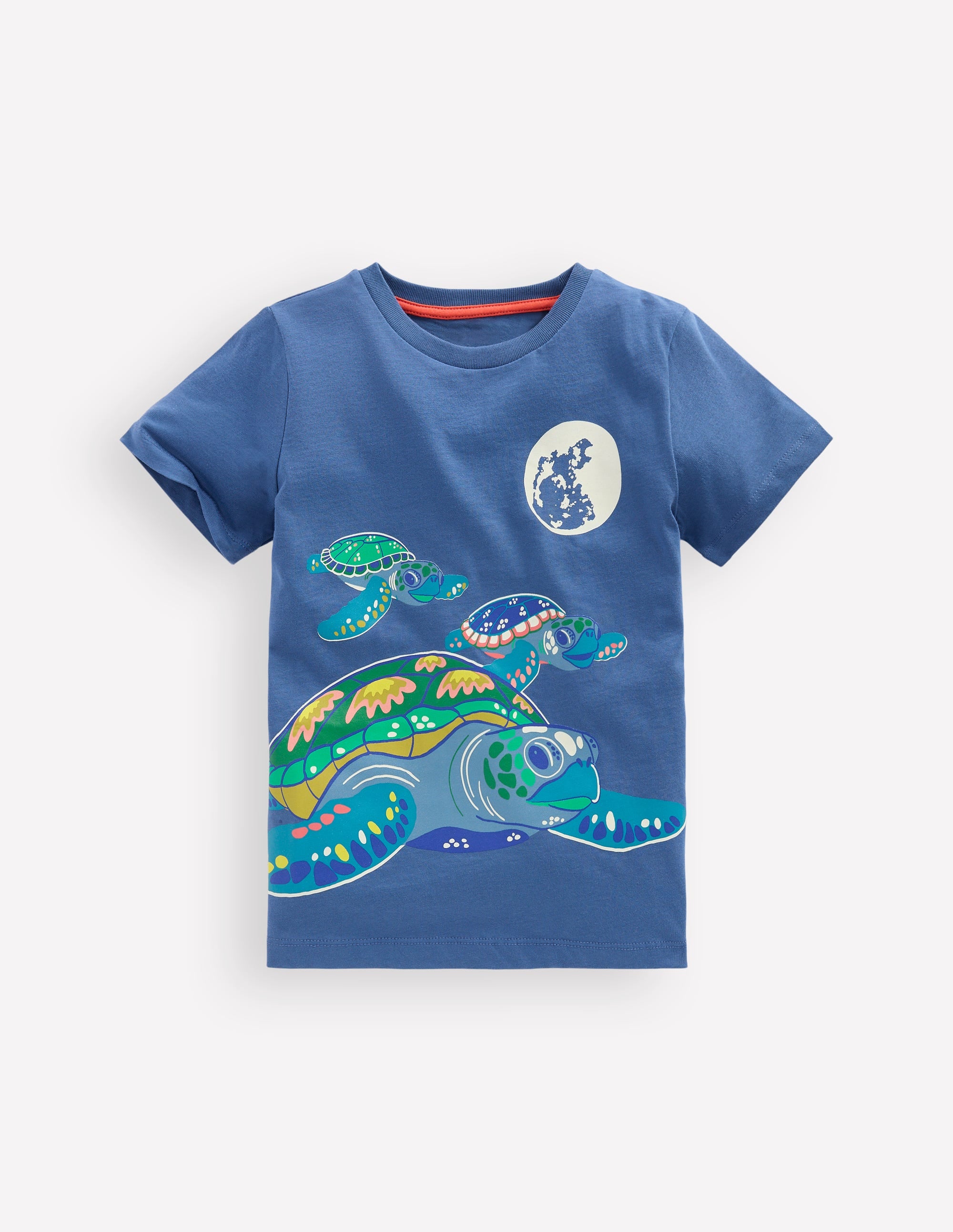 Glow-In-The-Dark T-shirt-True Navy Turtles - Image 1