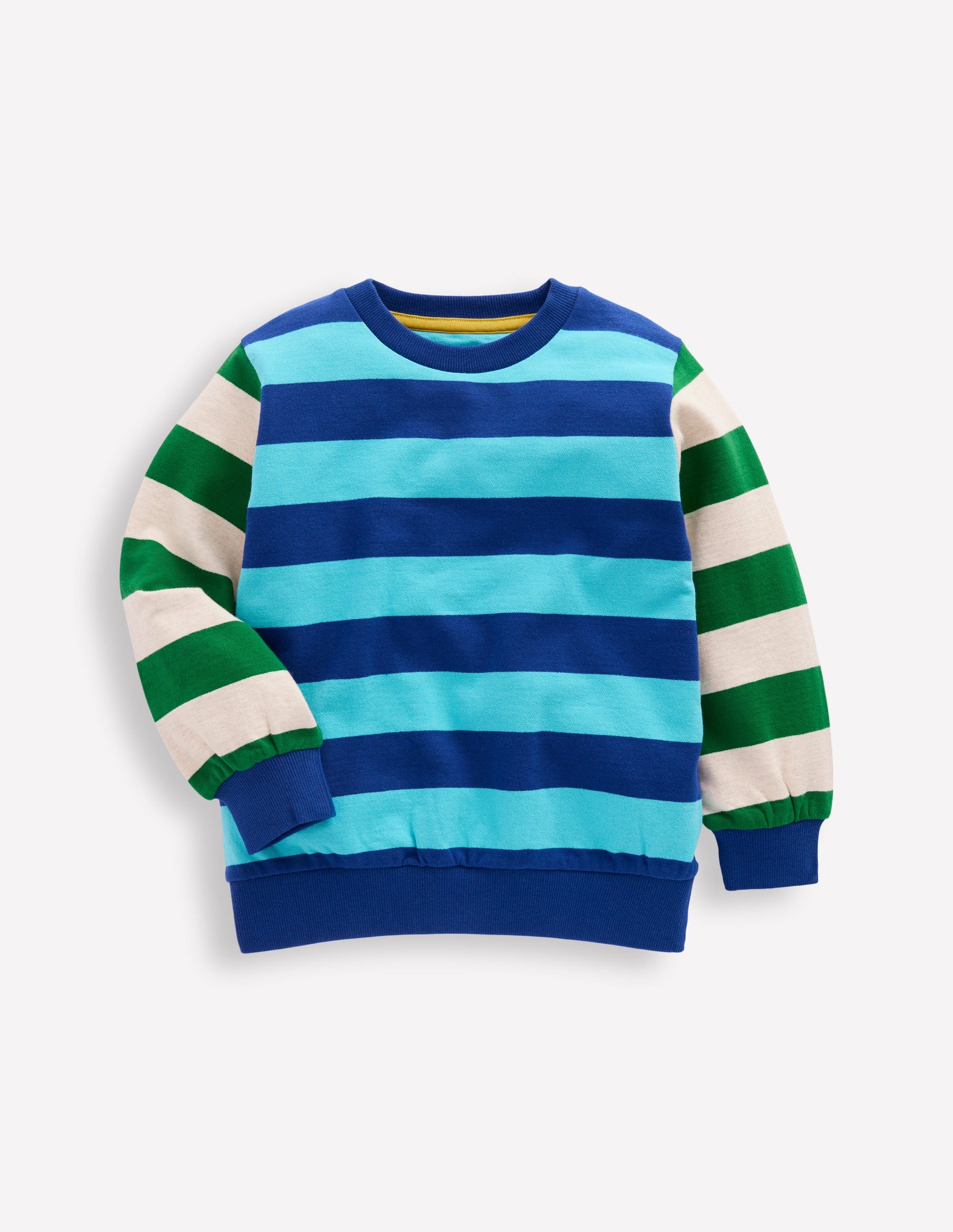 Everyday Printed Sweatshirt-Hotch Stripe-1
