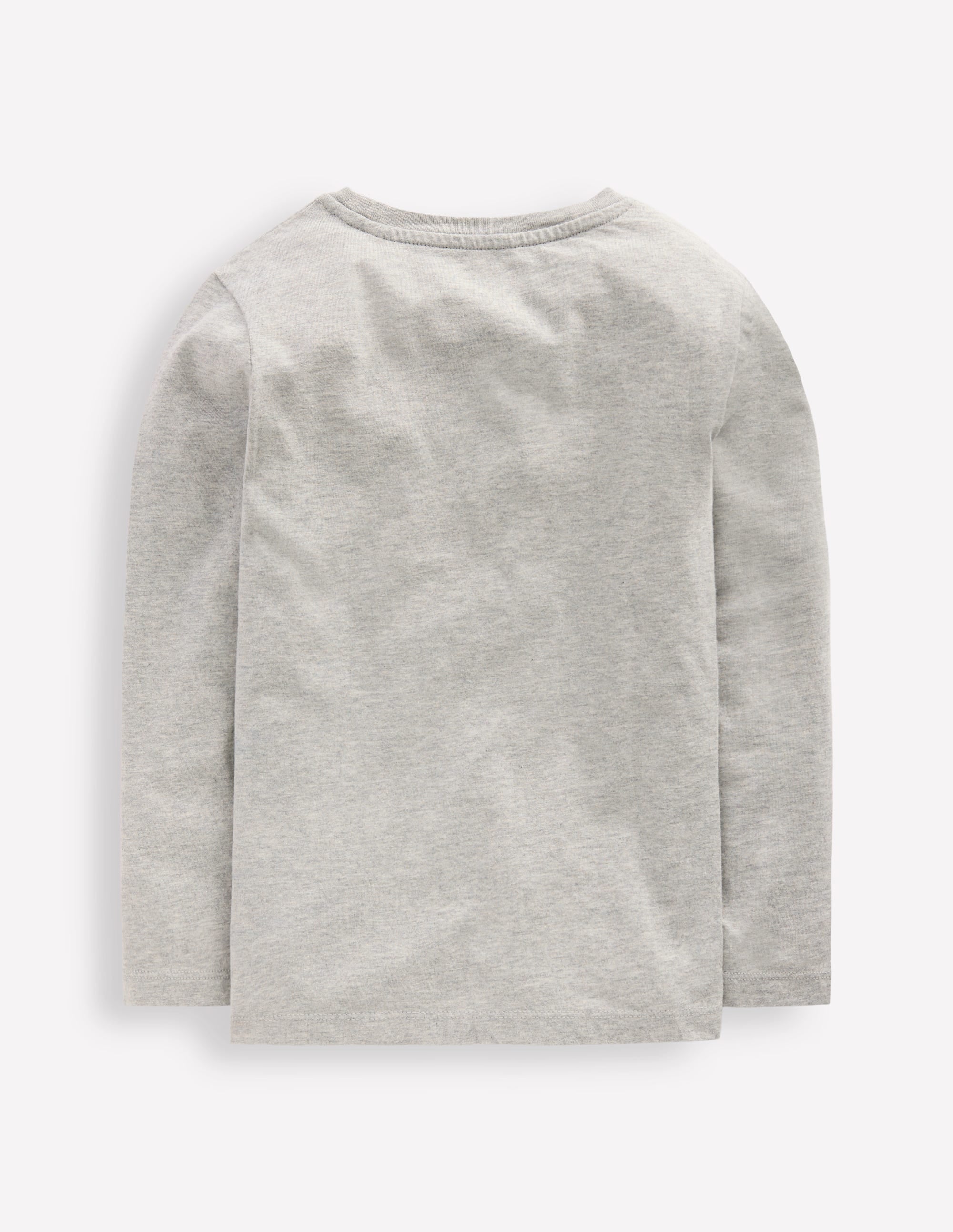 Long Sleeve Appliqué T-shirt-Grey insect - Image 2