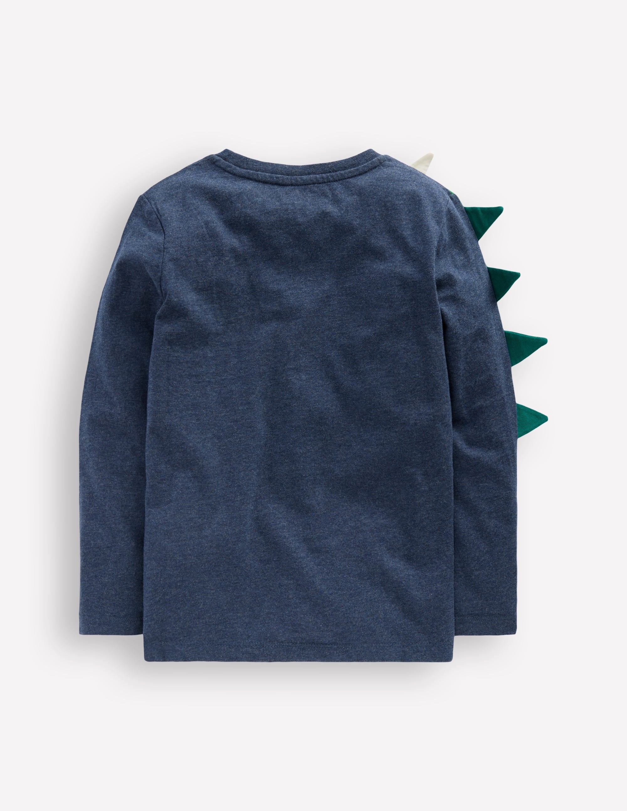 Fun Appliqué T-shirt-Blue Marl Dragon Fire - Image 2