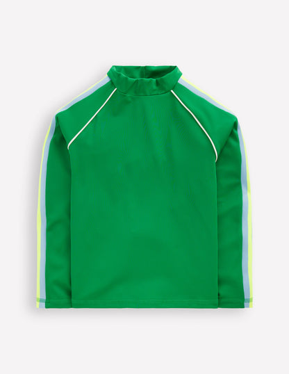 Sun Safe Rash Vest-Green-1