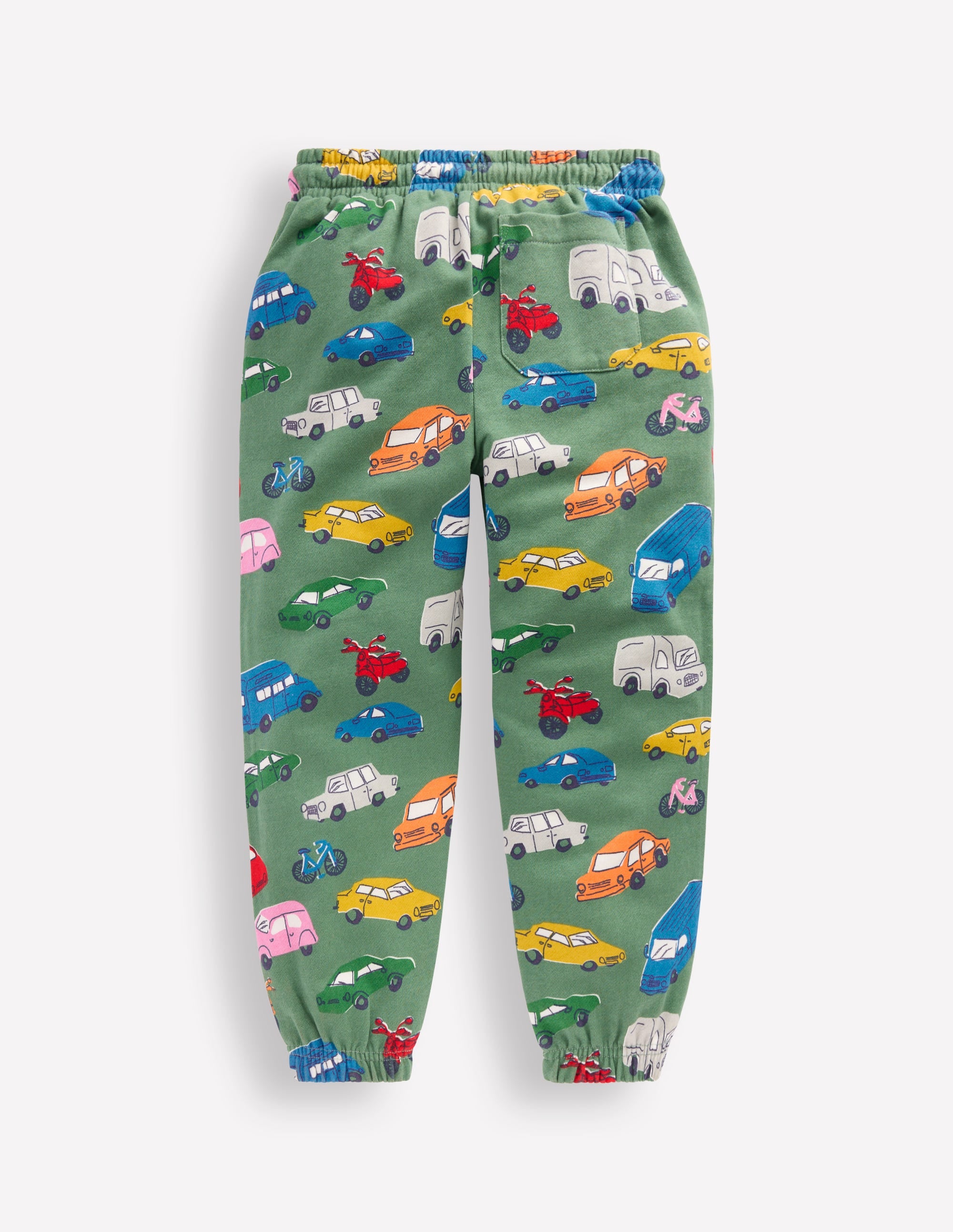 Relaxed Printed Joggers-Willow Green Traffic Jam - Image 2