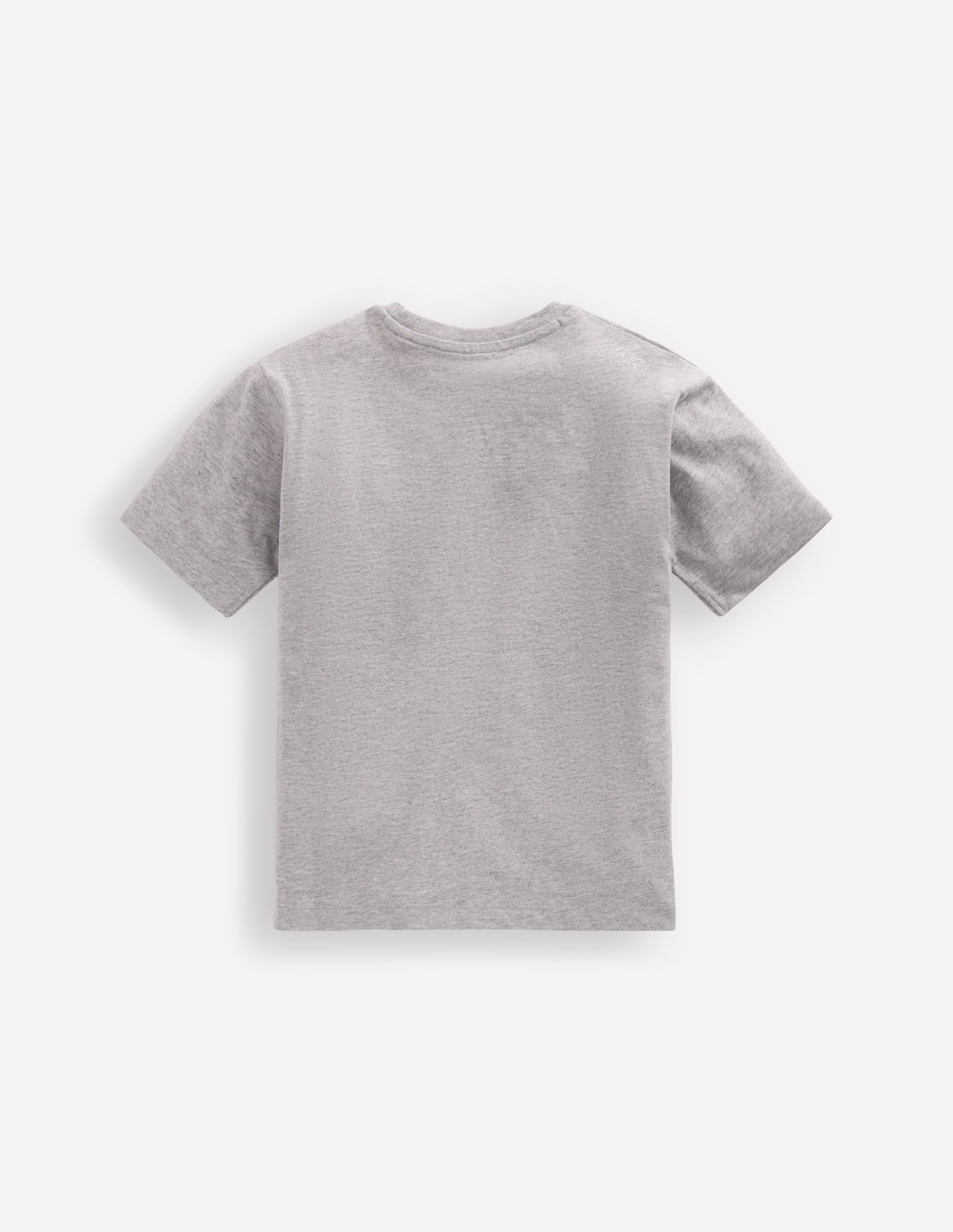 Relaxed Embroidered T-shirt-Grey Marl Space - Image 2