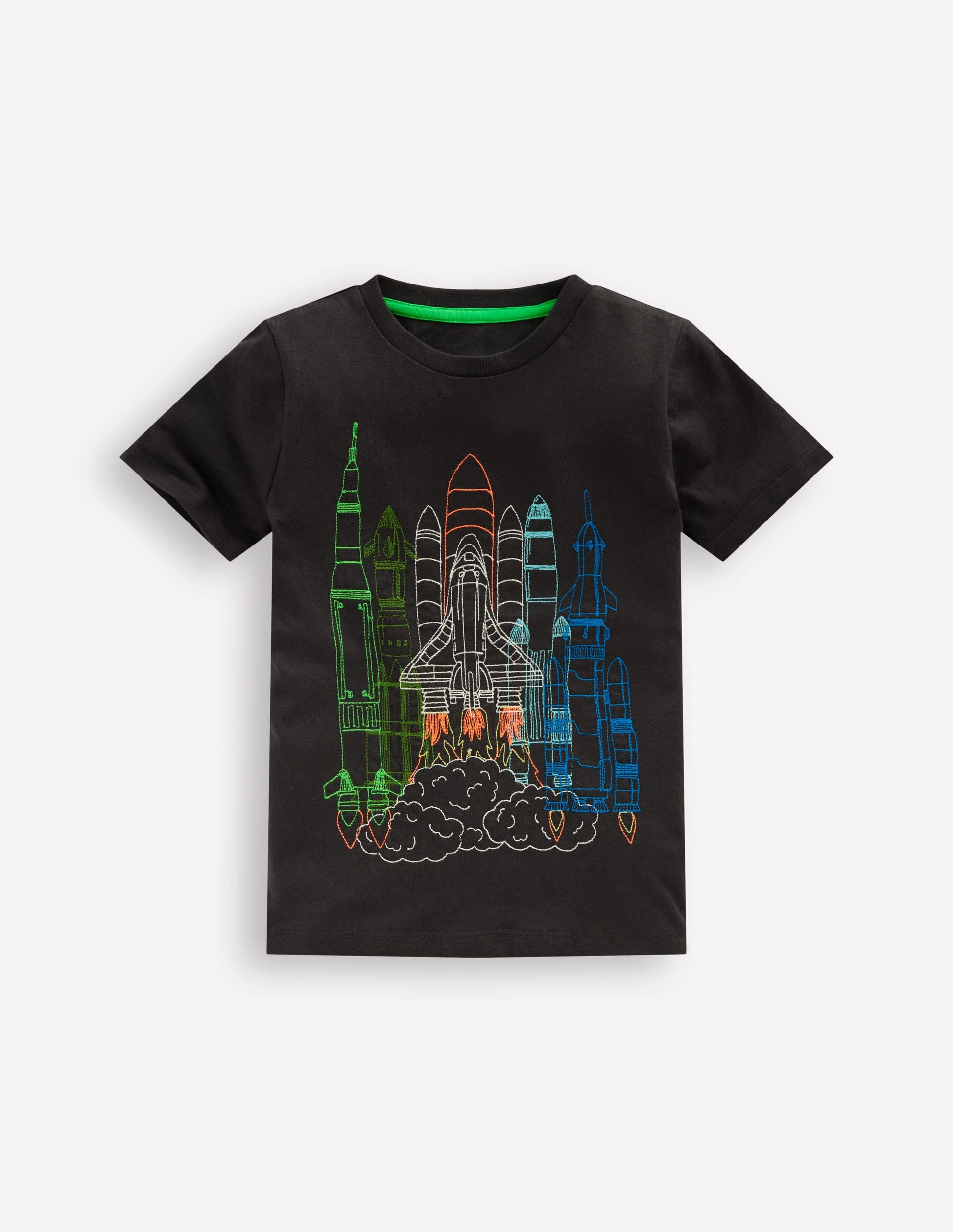 Linear Stitch T-shirt-Shadow Grey Rocket-1