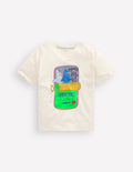 Relaxed Graphic T-shirt-Parchament Sardine Can