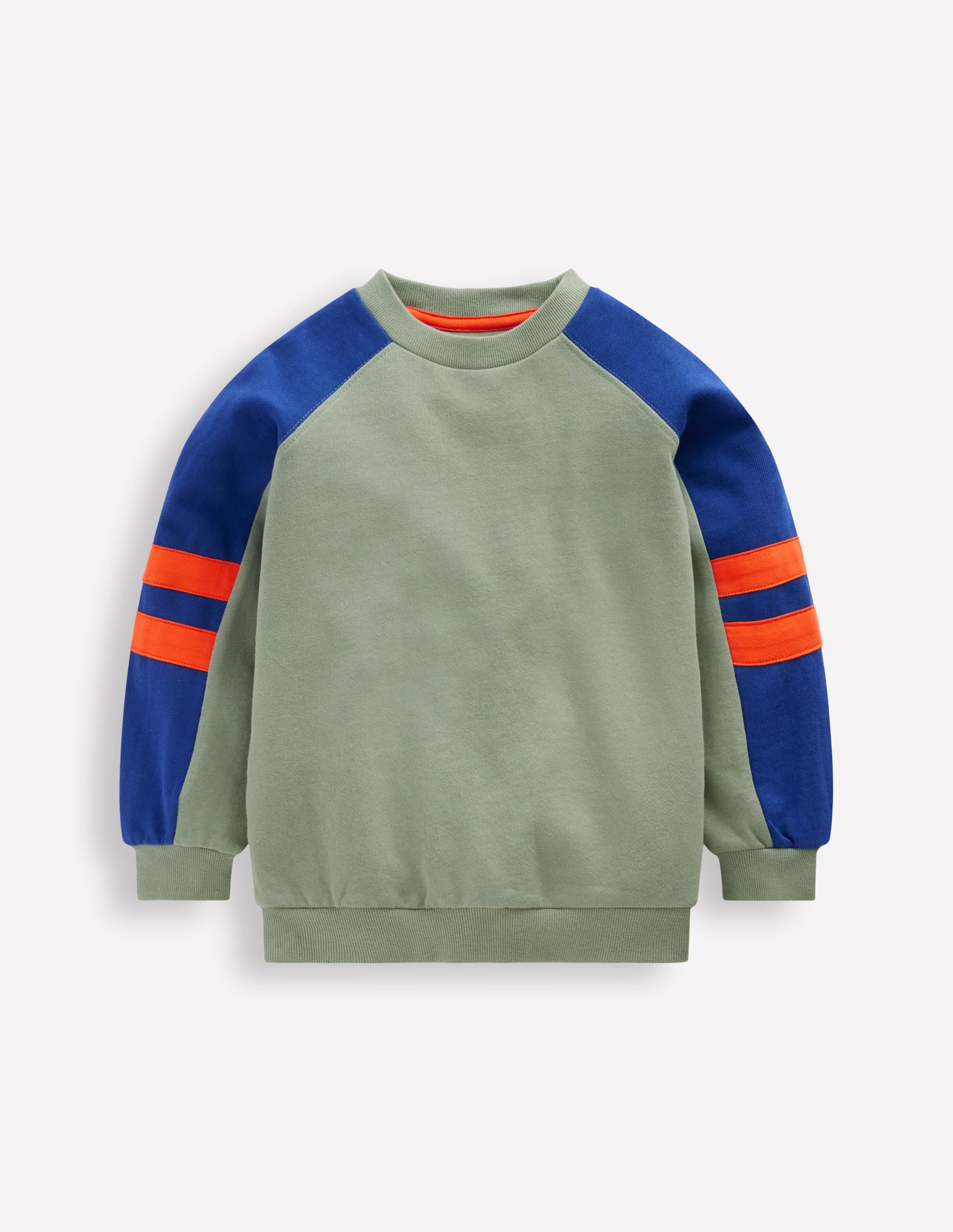 Colourblock Sleeve Sweatshirt-CHINOISE GREEN COLOURBLOCK - Image 3