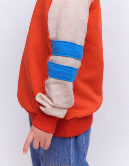 Colourblock Sleeve Sweatshirt-FIESTA COLOURBLOCK-3