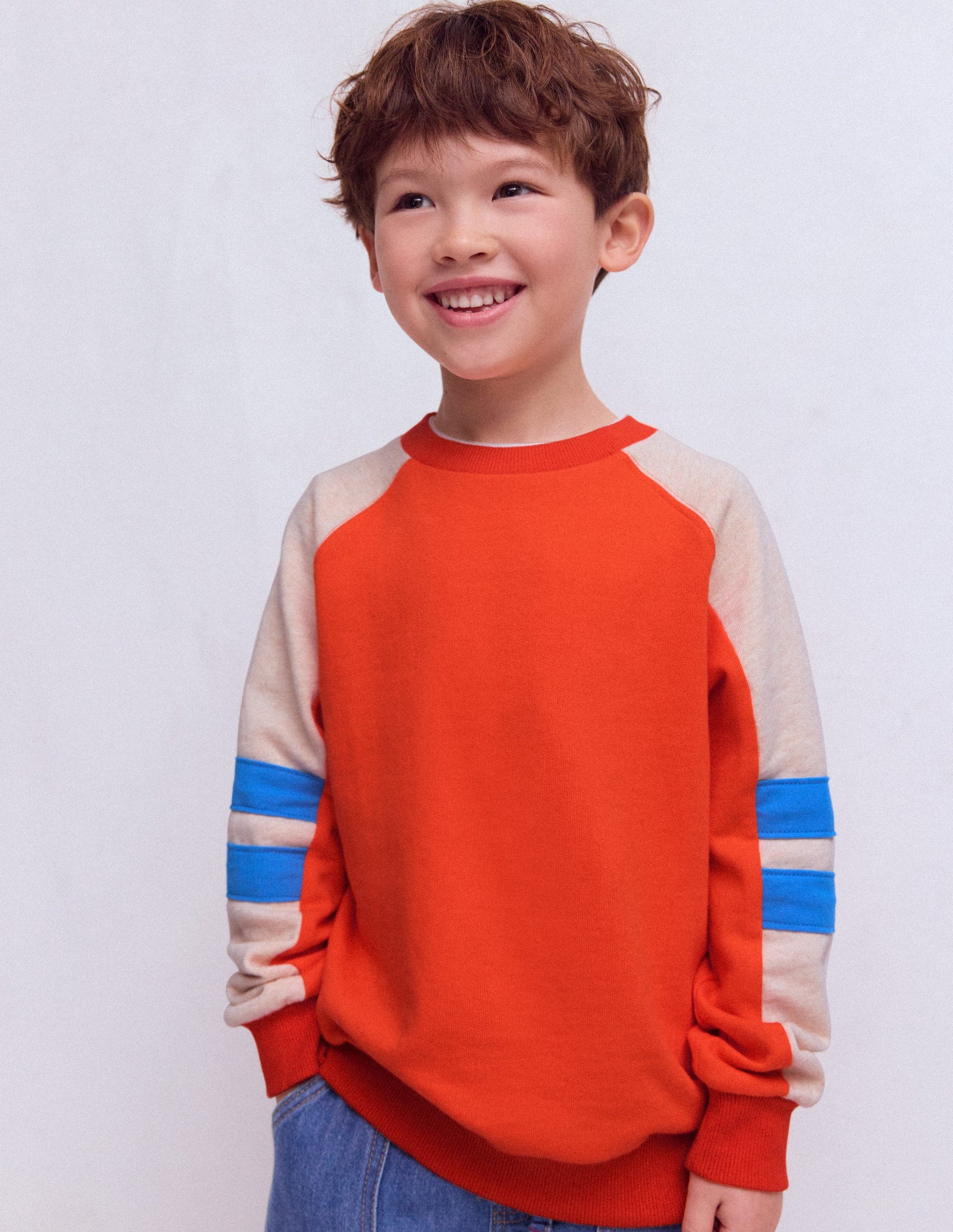 Colourblock Sleeve Sweatshirt-FIESTA COLOURBLOCK-4