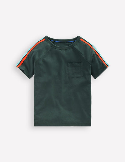 Rainbow Raglan T-shirt-GREEN GABLES-1