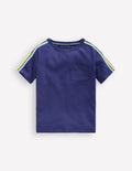 Rainbow Raglan T-shirt-TWILIGHT BLUE
