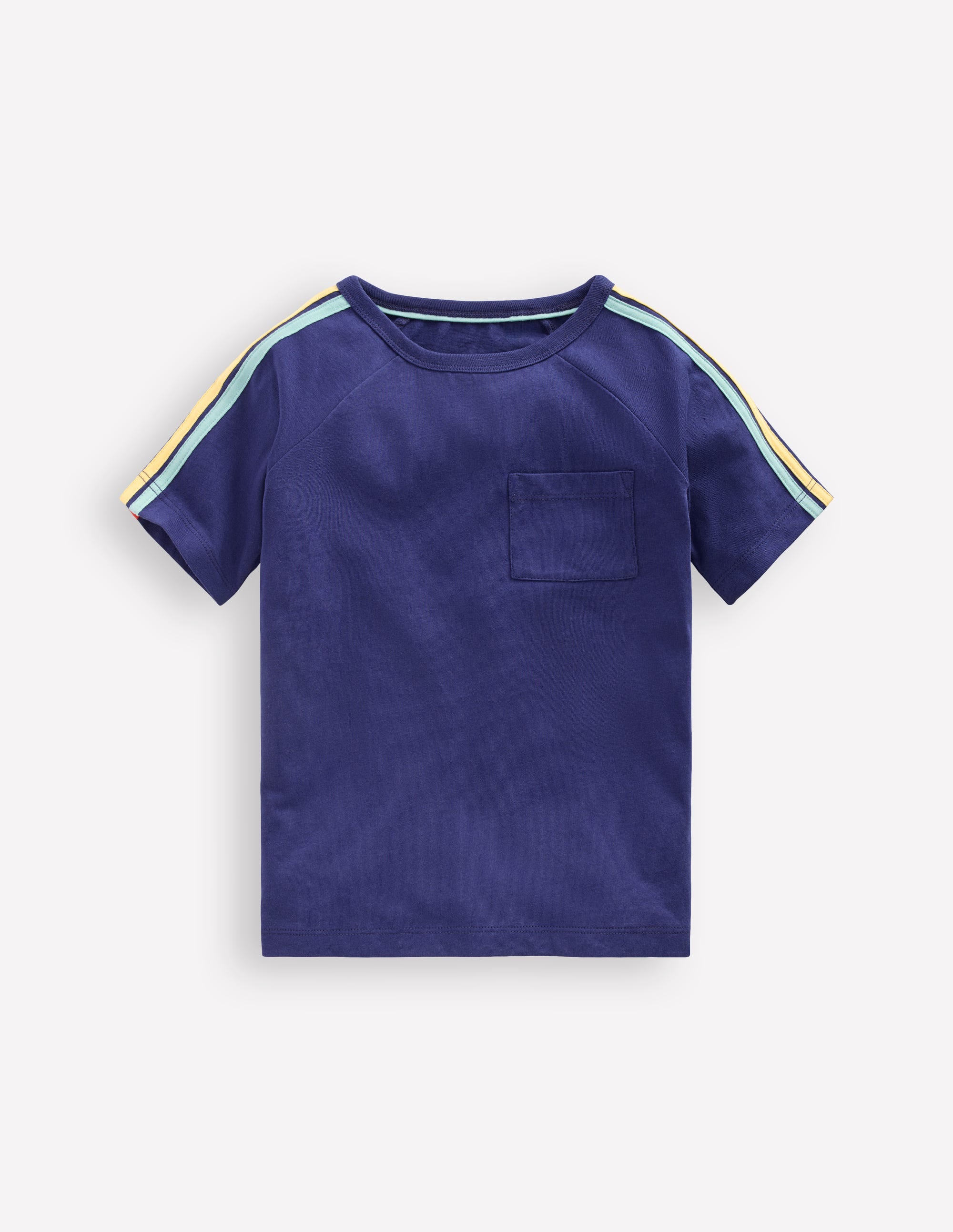 Rainbow Raglan T-shirt-TWILIGHT BLUE - Image 1